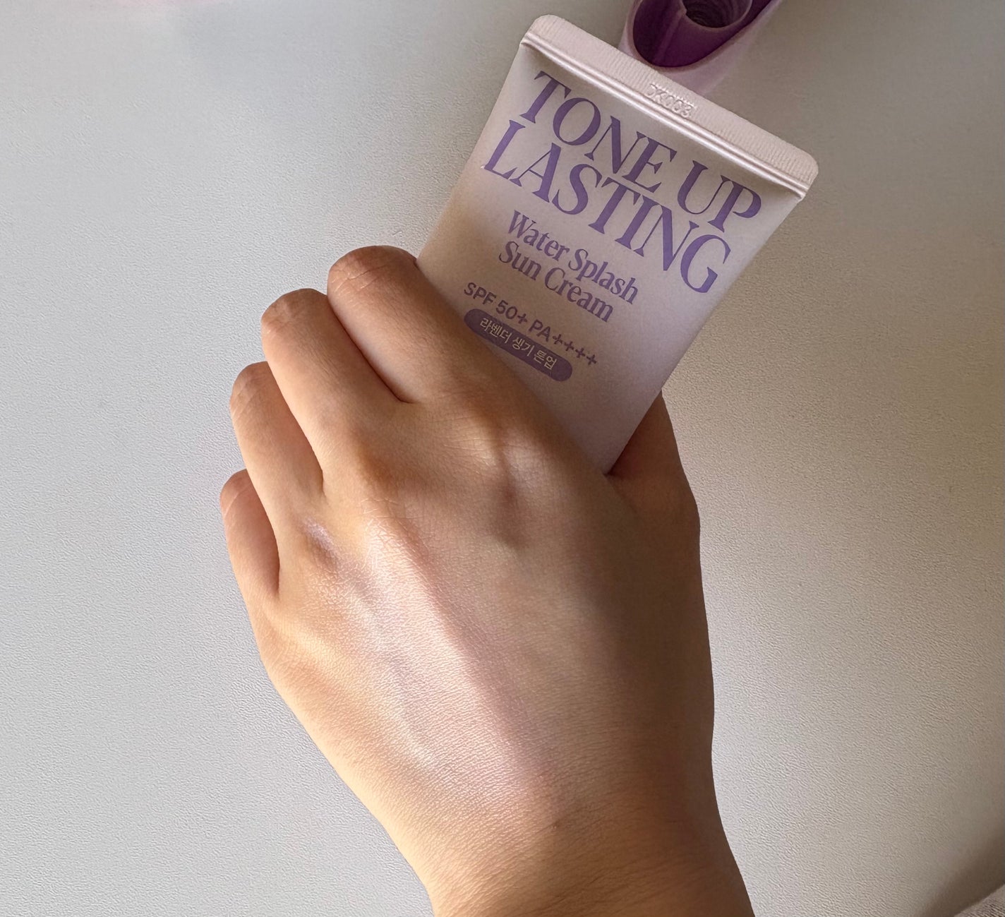 ウォータースプラッシュサンクリーム トーンアップラスティング/espoir/日焼け止めクリームを使ったクチコミ(1枚目)