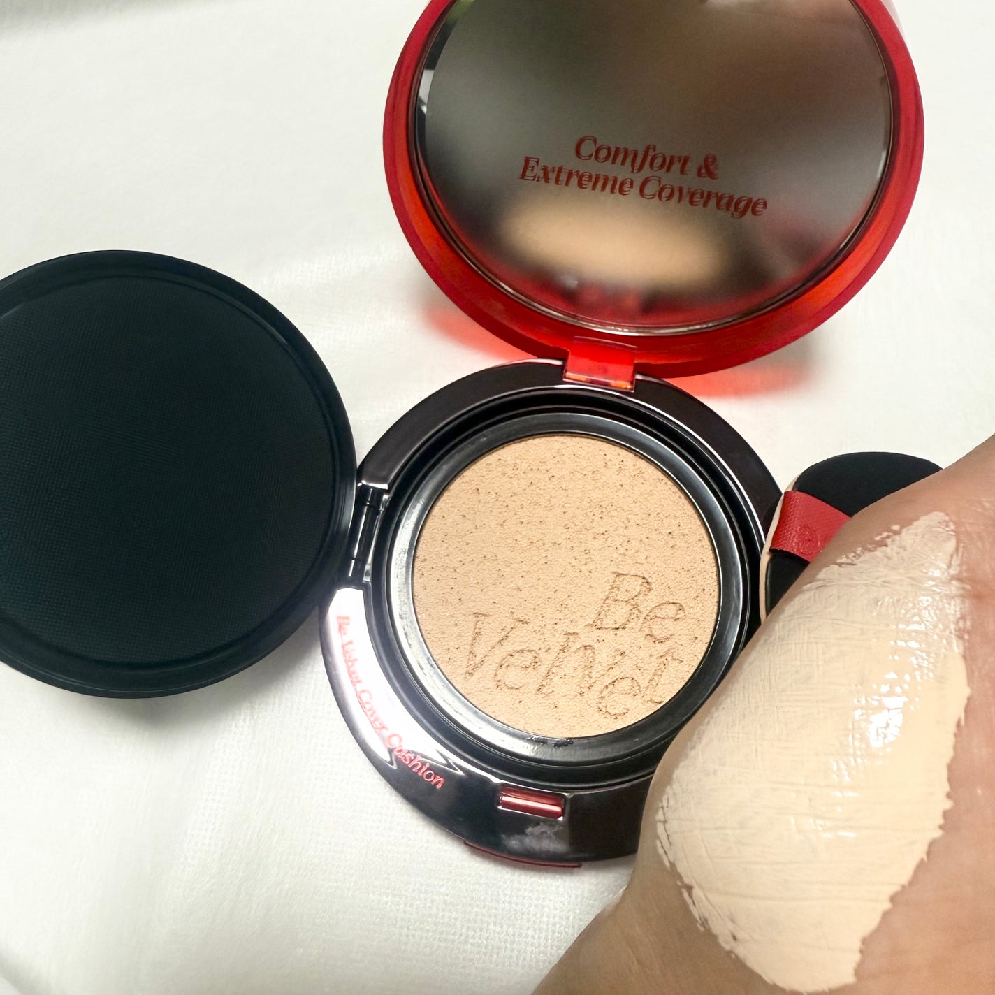 ビーベルベットカバークッション/espoir/クッションファンデーションを使ったクチコミ(2枚目)