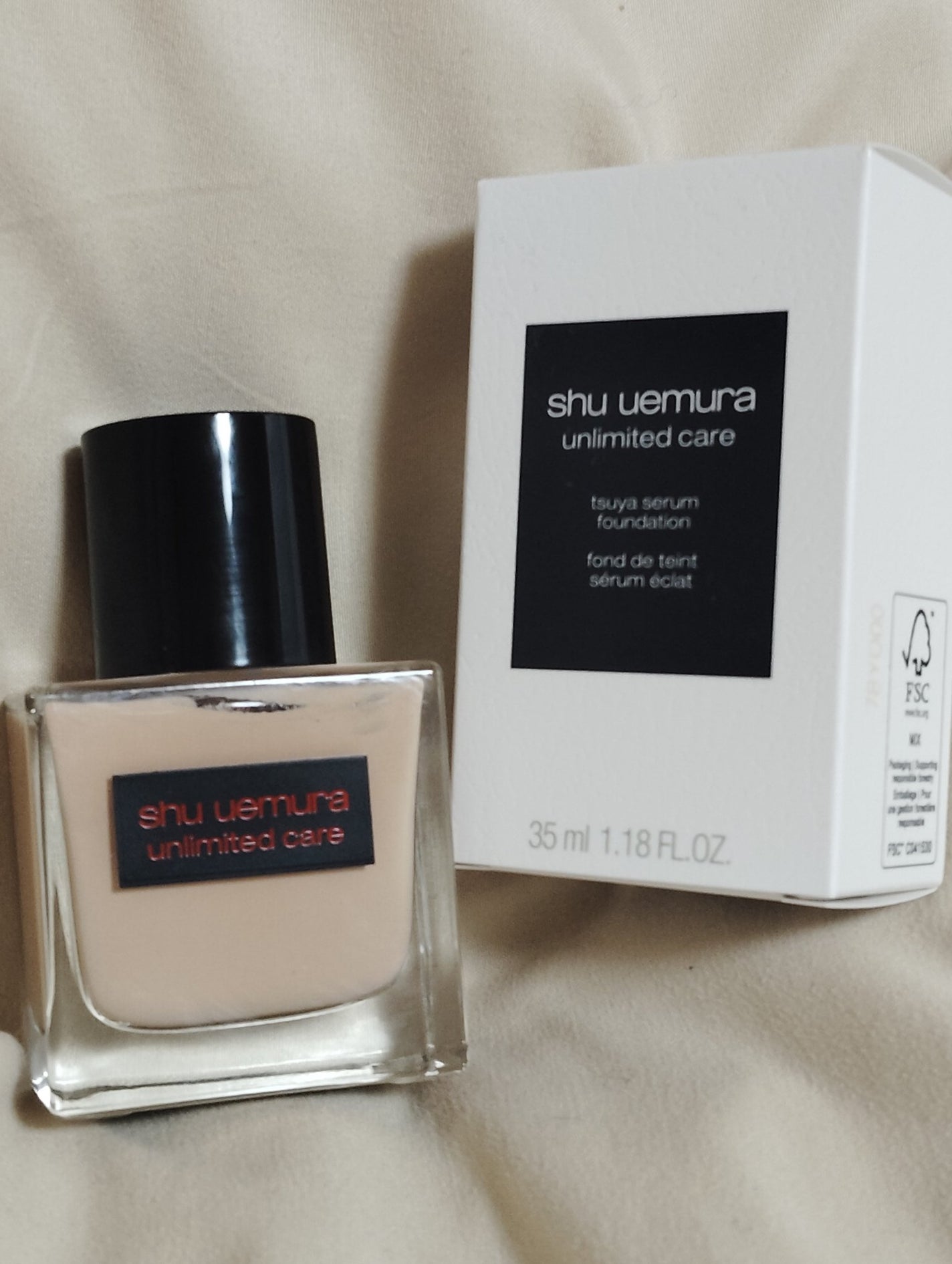 アンリミテッド ケア ツヤ セラム ファンデーション/shu uemura/リキッドファンデーションを使ったクチコミ(1枚目)
