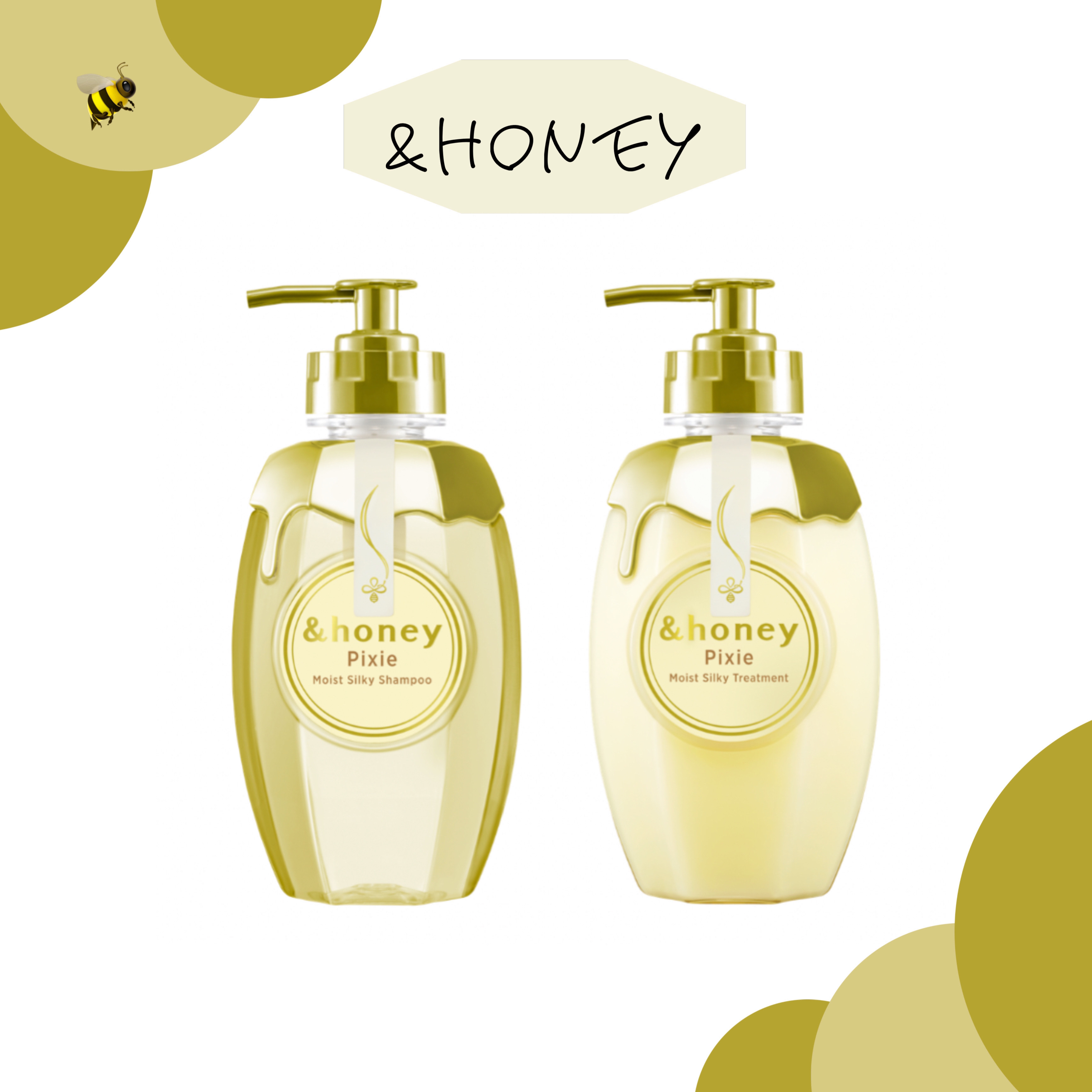 アンドハニー ピクシー モイストシルキー シャンプー1.0/ヘアトリートメント2.0 ヘアトリートメント(つめかえ) 350g/&honey/市販シャンプーを使ったクチコミ（1枚目）