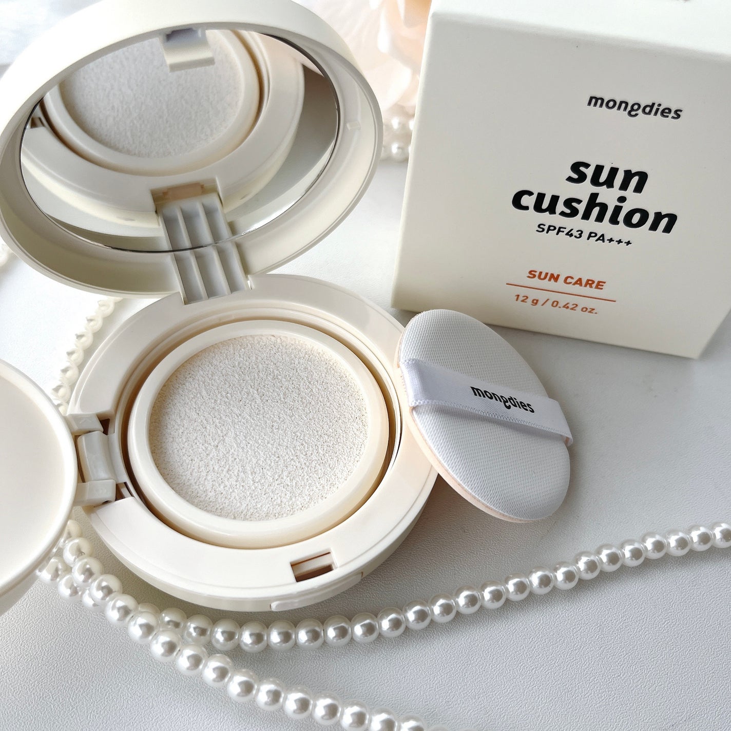 日焼け止めクッション SPF 43 PA+++/モンディエス/日焼け止めローションを使ったクチコミ(5枚目)