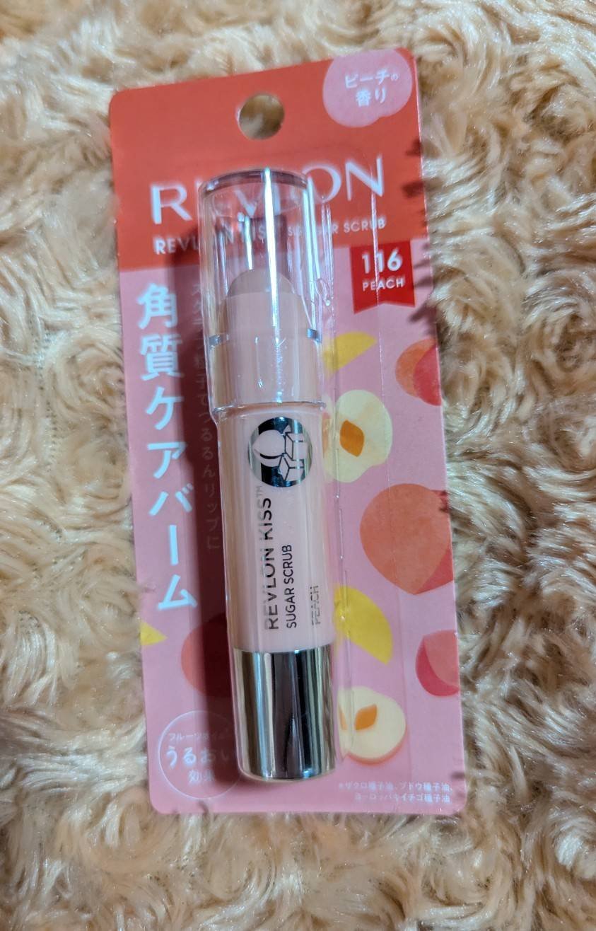 レブロン キス シュガー スクラブ 116 ピーチ/REVLON/リップスクラブを使ったクチコミ（1枚目）