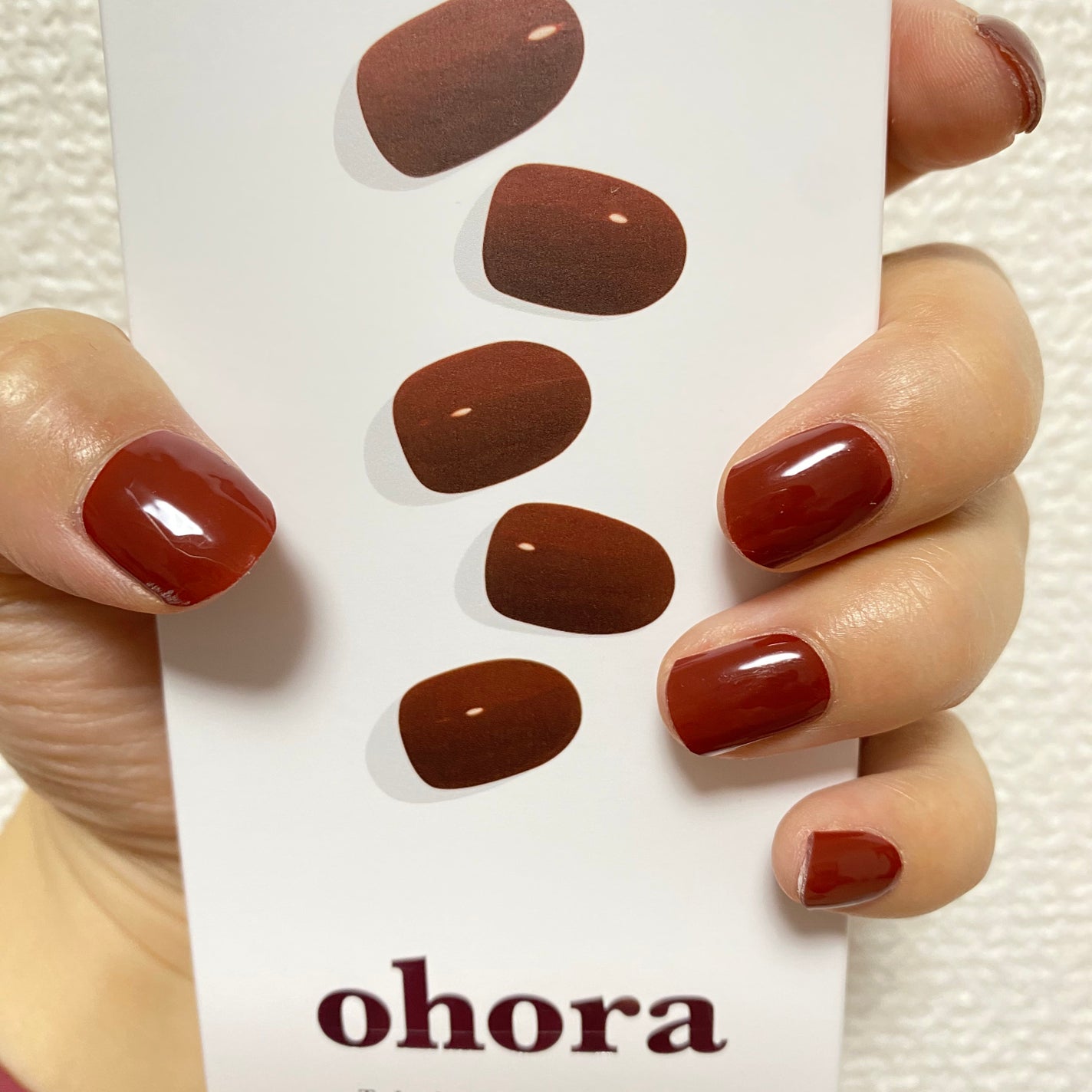 セミキュアジェルネイル(ハンド)/ohora/ネイルシールを使ったクチコミ(1枚目)