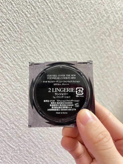 CLIO キル カバー ザ ニュー ファンウェア クッションのクチコミ「今回はCLIOのキル カバー ザ ニュー ファンウェア クッション02LINGERIEMINI.....」(3枚目)