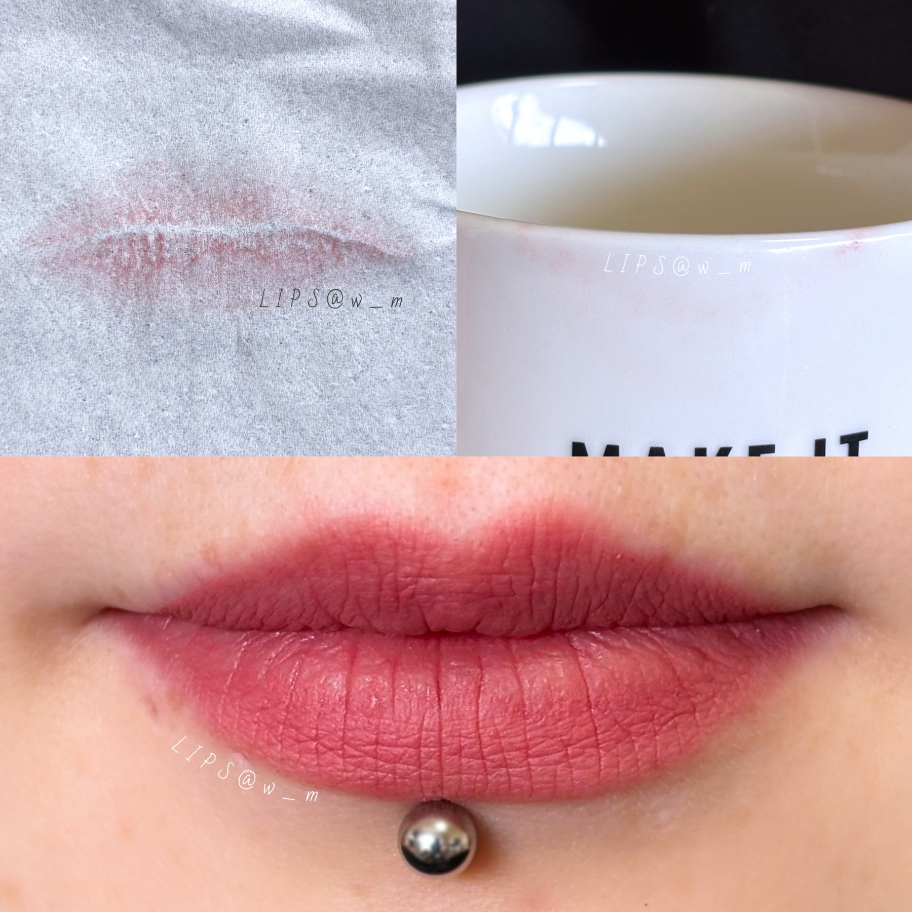 ゼロマットリップスティック 22 モーブビーンズ(Mauve Beans)/rom&nd/口紅を使ったクチコミ（3枚目）