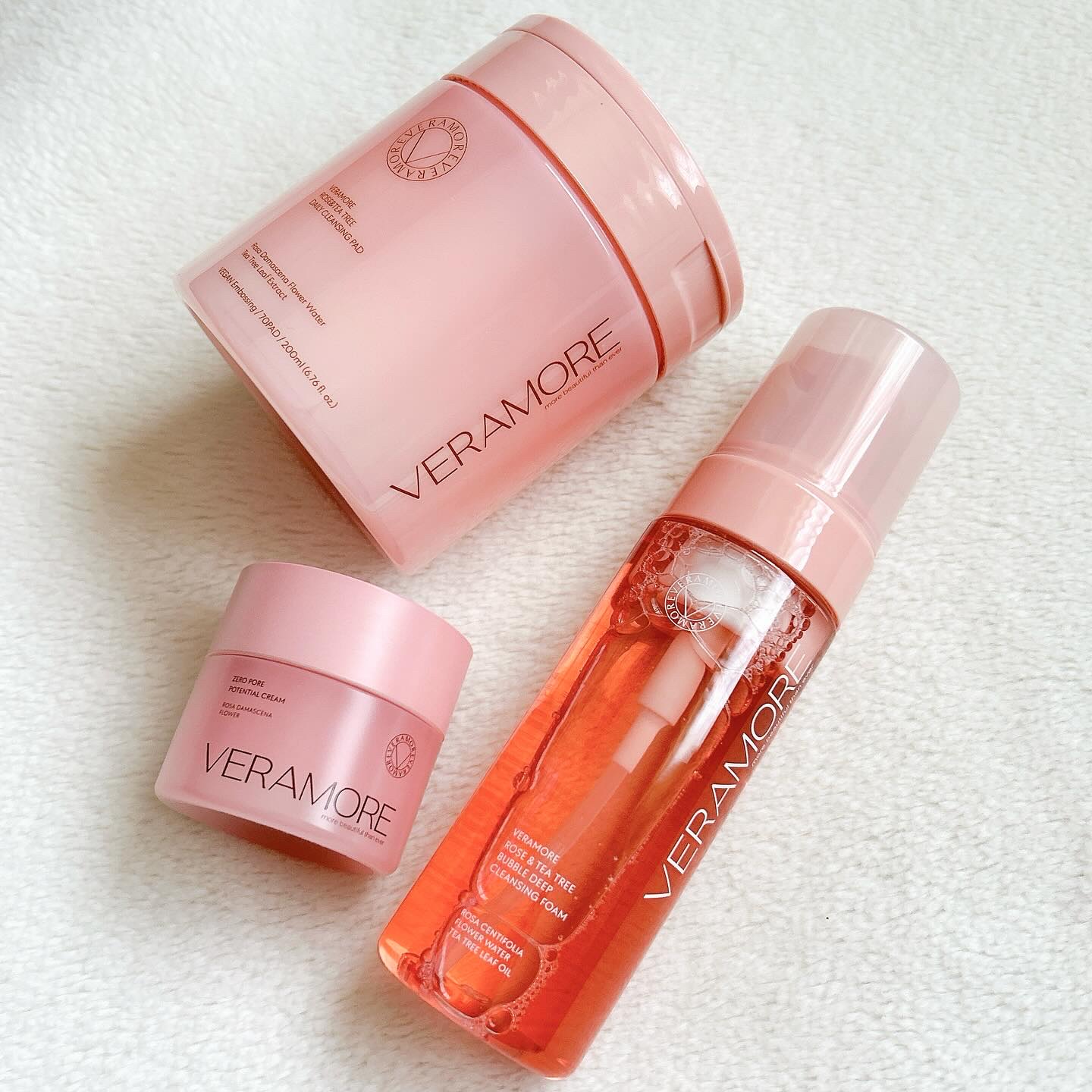 ローズ＆ティーツリー バブル ディープ クレンジングフォーム/VERAMORE/洗顔フォームを使ったクチコミ（2枚目）