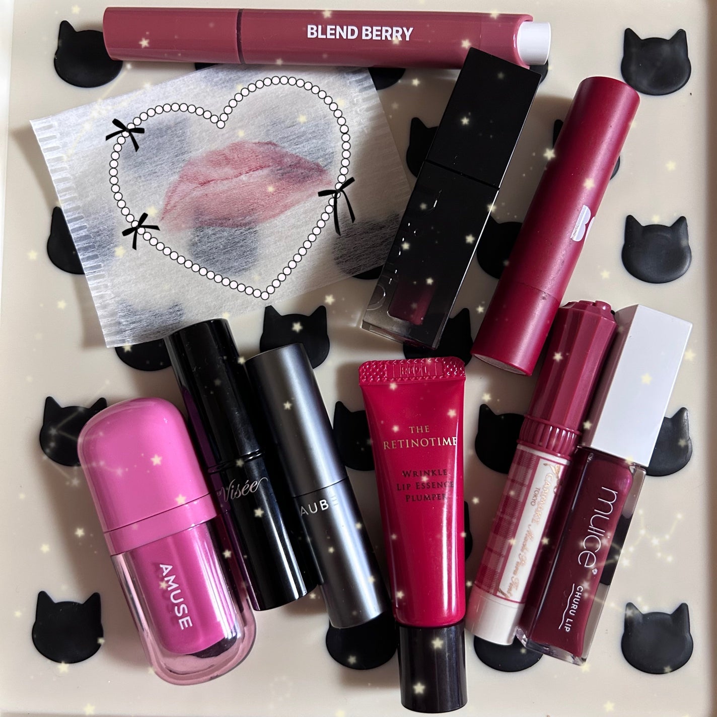 衣通姫 on LIPS 「🍮かわいい布マスク✖️リップ✖️色移り無し🍮マスクもファッショ..」(3枚目)