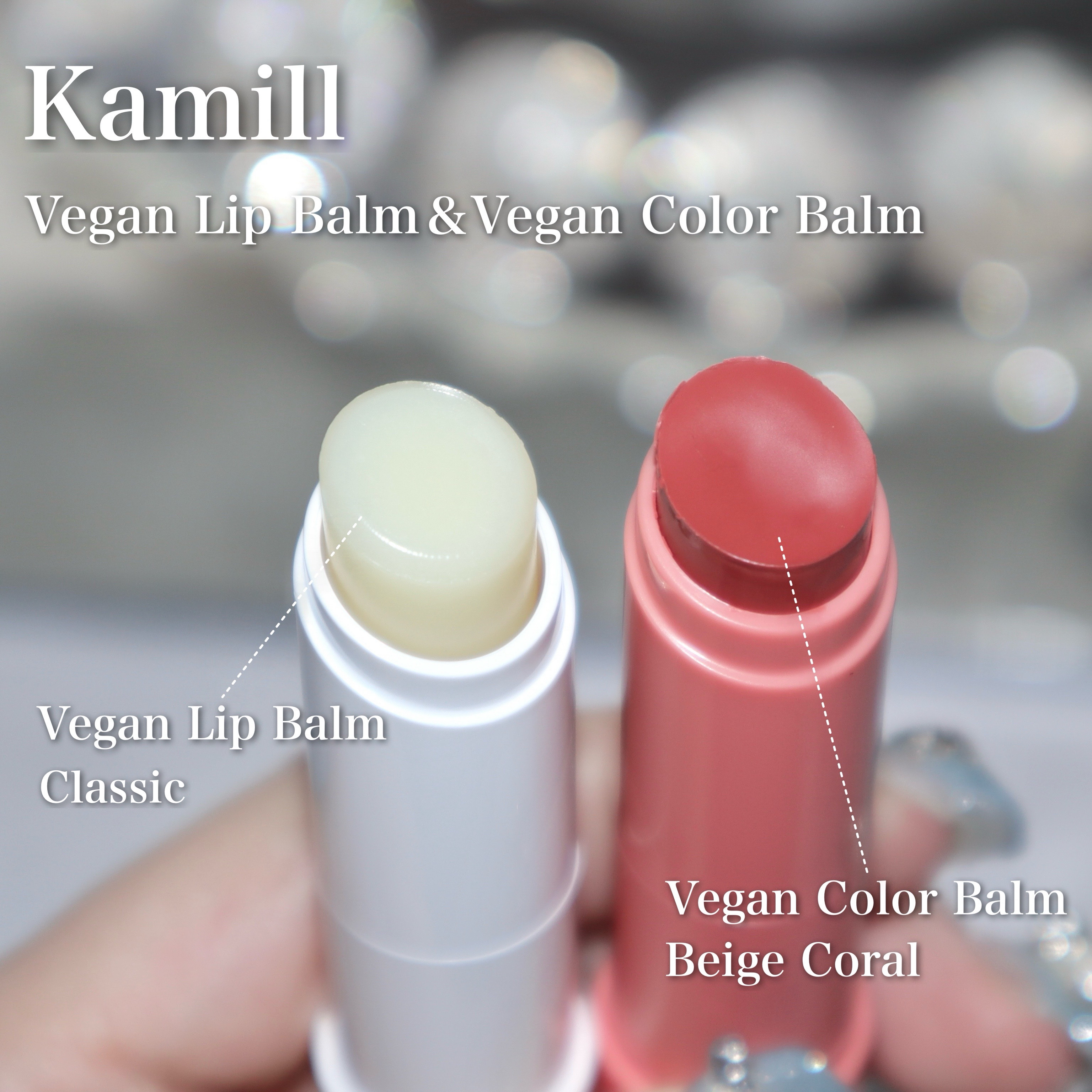 ヴィーガンカラーリップバーム ベージュコーラル/カミール/リップバームを使ったクチコミ（3枚目）