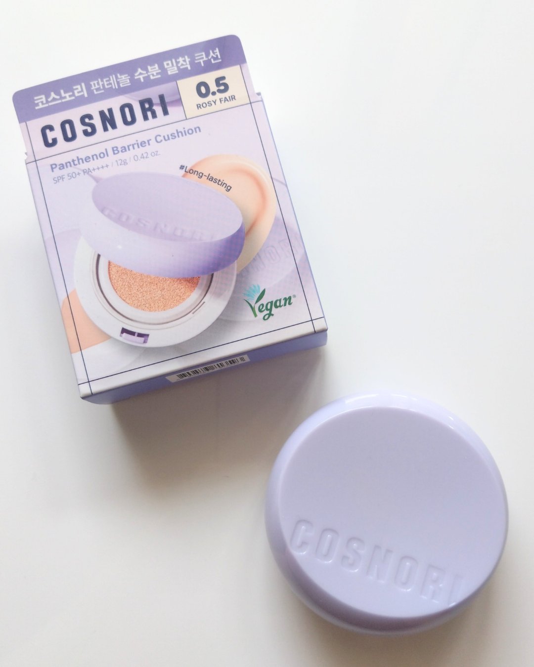 パンテノールバリアクッション/COSNORI/クッションファンデーションを使ったクチコミ（1枚目）