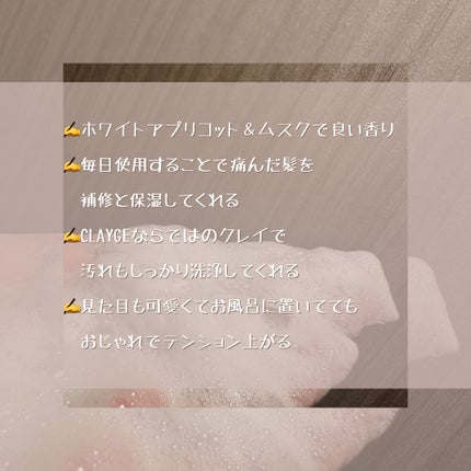 シャンプー/トリートメント パールシャイン(PS)/CLAYGE/市販シャンプーを使ったクチコミ(6枚目)