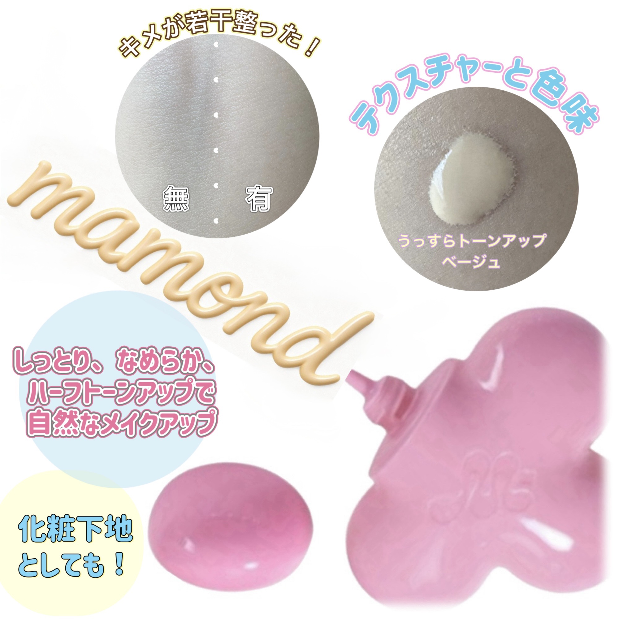 フローラ グロー ローズ ティンテッド サンセラム SPF50+ PA+++/Mamonde/日焼け止めローションを使ったクチコミ（2枚目）