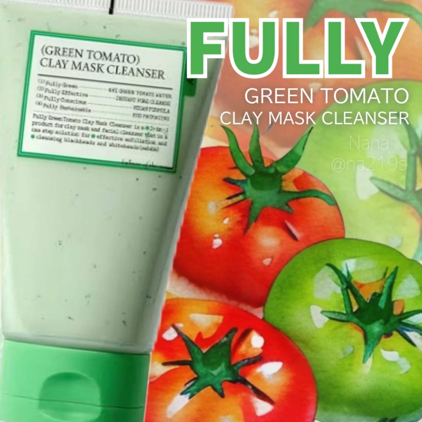グリーントマトクレイマスククレンザー/FULLY/洗い流すパック・マスクを使ったクチコミ（1枚目）