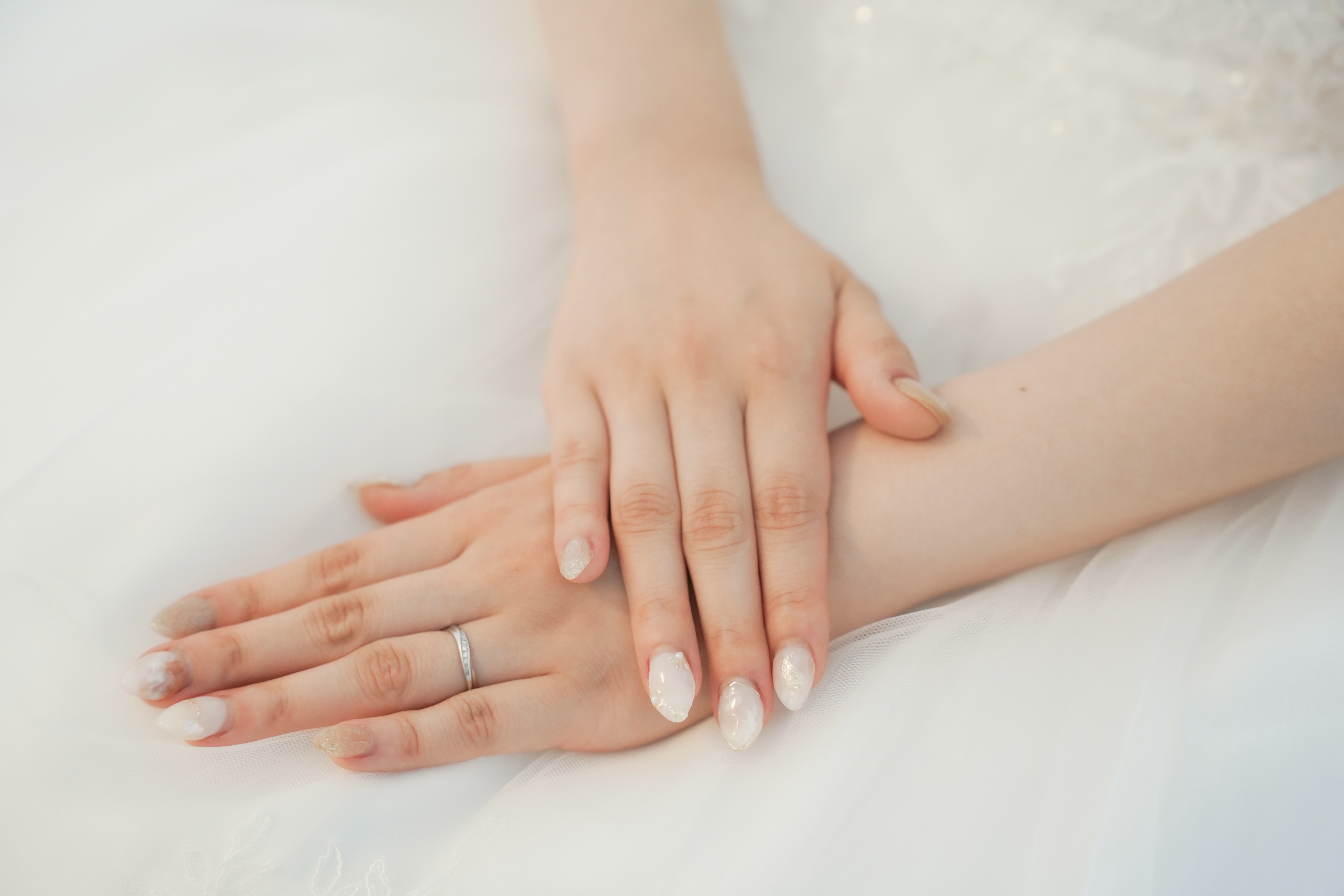 #ブライダルネイルのネイルデザイン