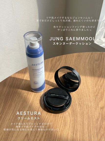 ジョンセンムル スキンヌーダーロングウェアクッション/JUNG SAEM MOOL/クッションファンデーションを使ったクチコミ(5枚目)