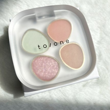 トーン ペタル フロート アイパレット/to/one/アイシャドウパレットを使ったクチコミ(5枚目)