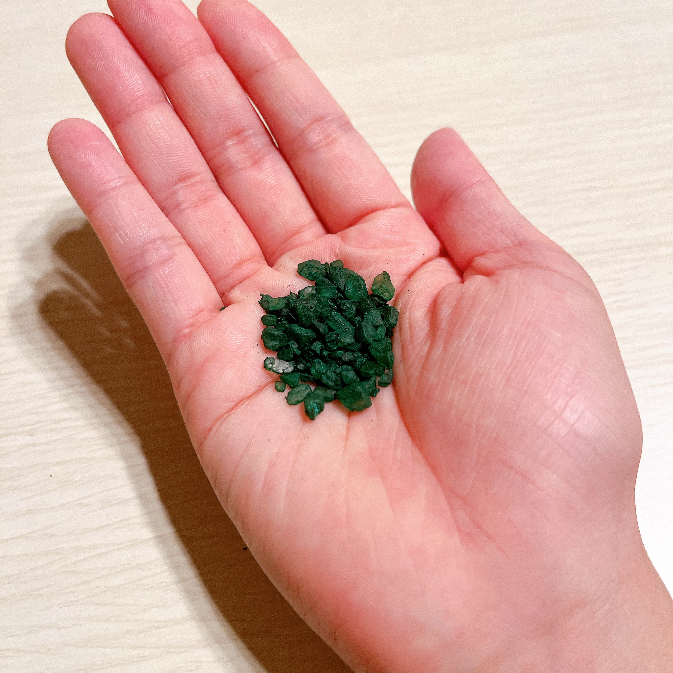 アルガンオイルと海塩のバスソルト/北陸化成/バスグッズを使ったクチコミ（2枚目）