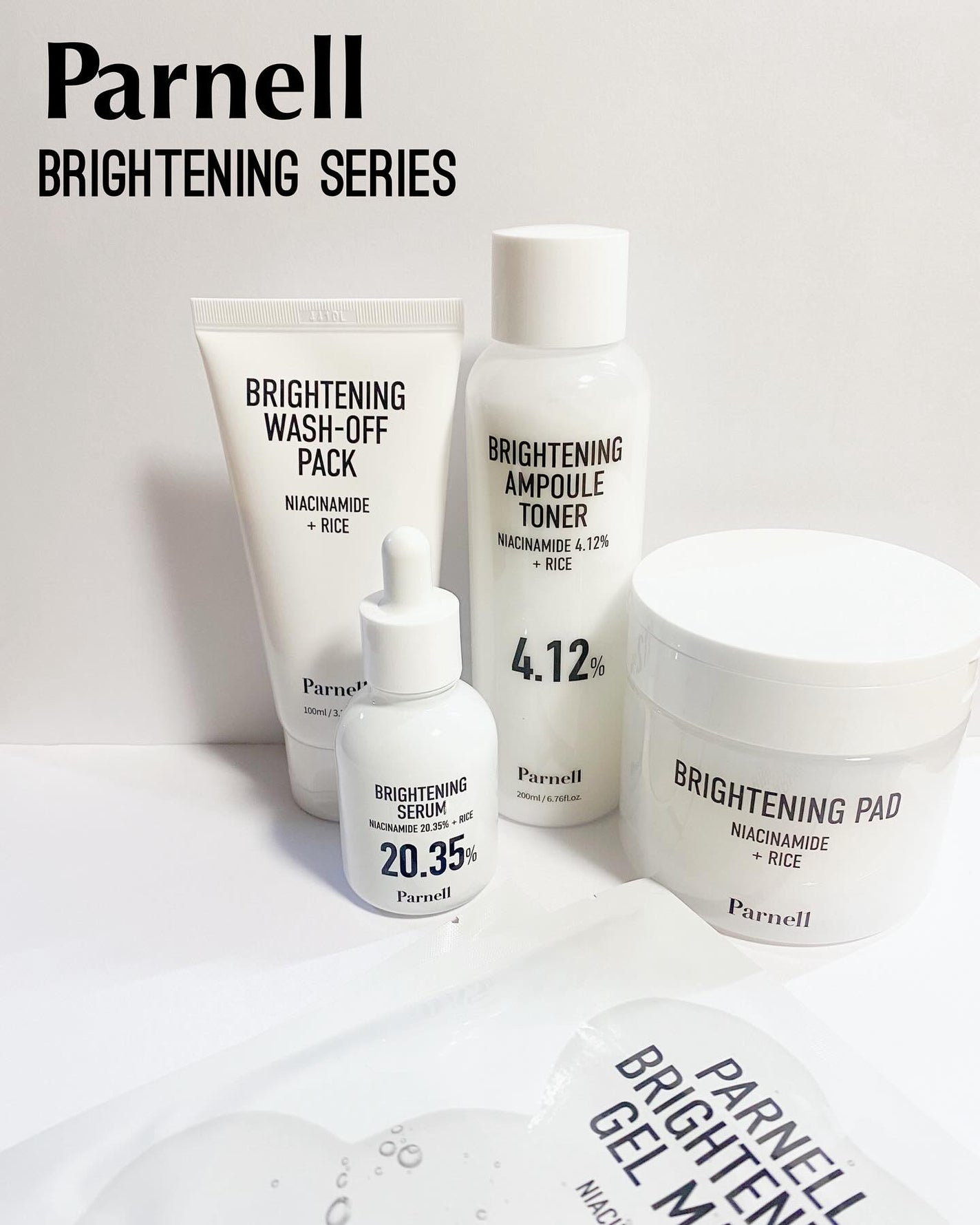 ナイアシンアミド ライス ブライトニング パッド/parnell/トナーパッドを使ったクチコミ(1枚目)