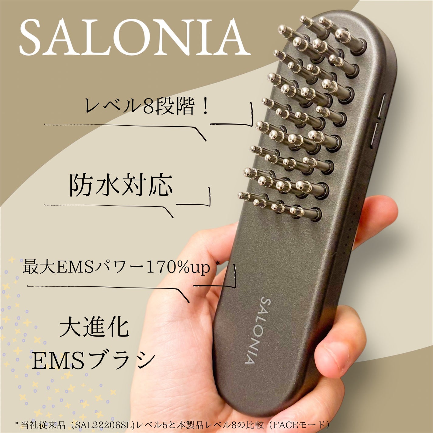 サロニア EMSリフトブラシ 3Dケア/SALONIA/ボディケア美容家電を使ったクチコミ(1枚目)