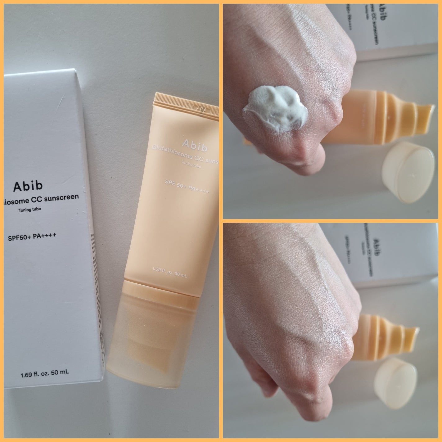 グルタチオンソームCCサンクリームトーニングチューブ/Abib /CCクリームを使ったクチコミ(2枚目)