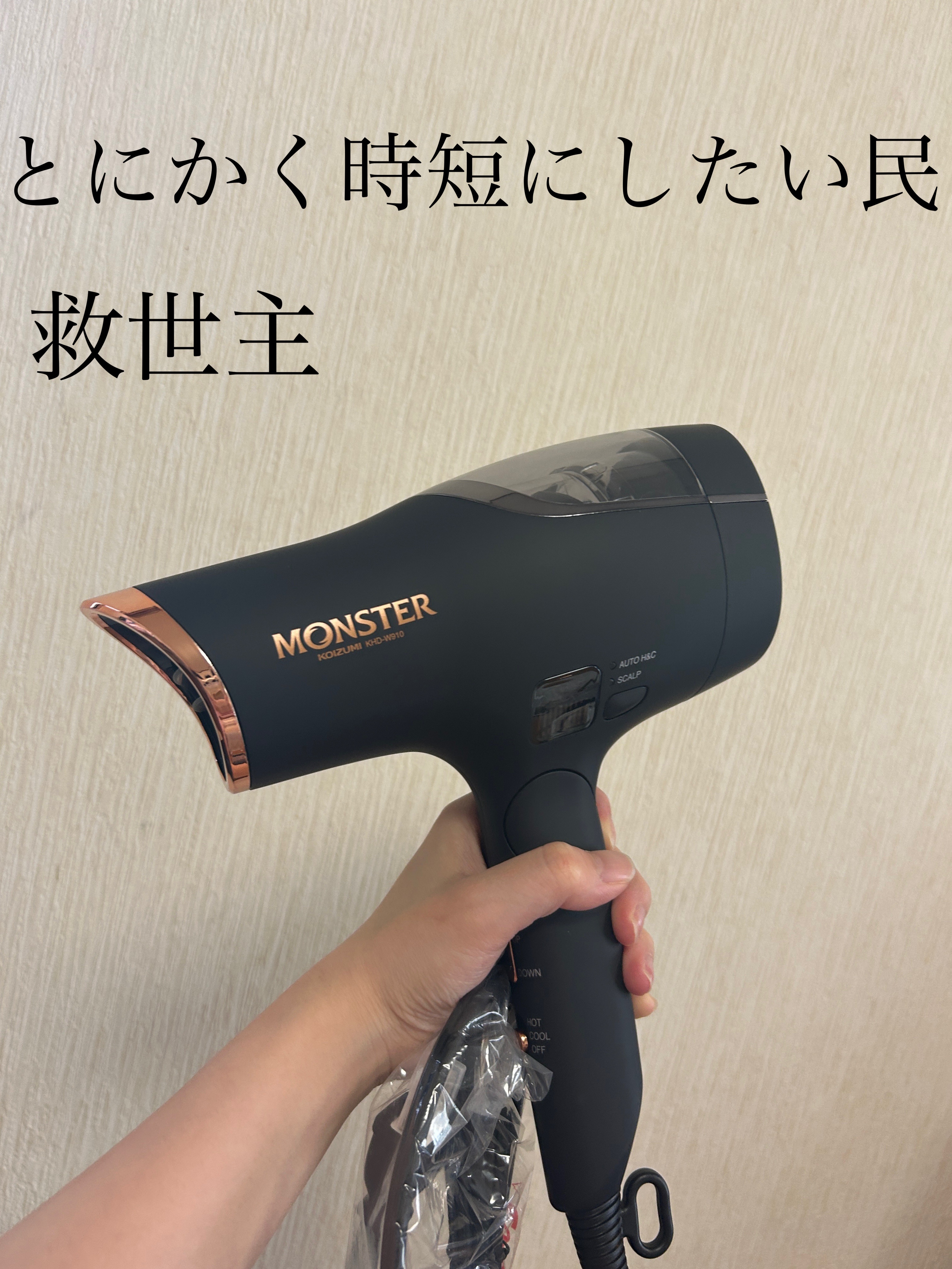 ダブルファンドライヤー　KHD-W910/KOIZUMI/ドライヤーを使ったクチコミ（1枚目）