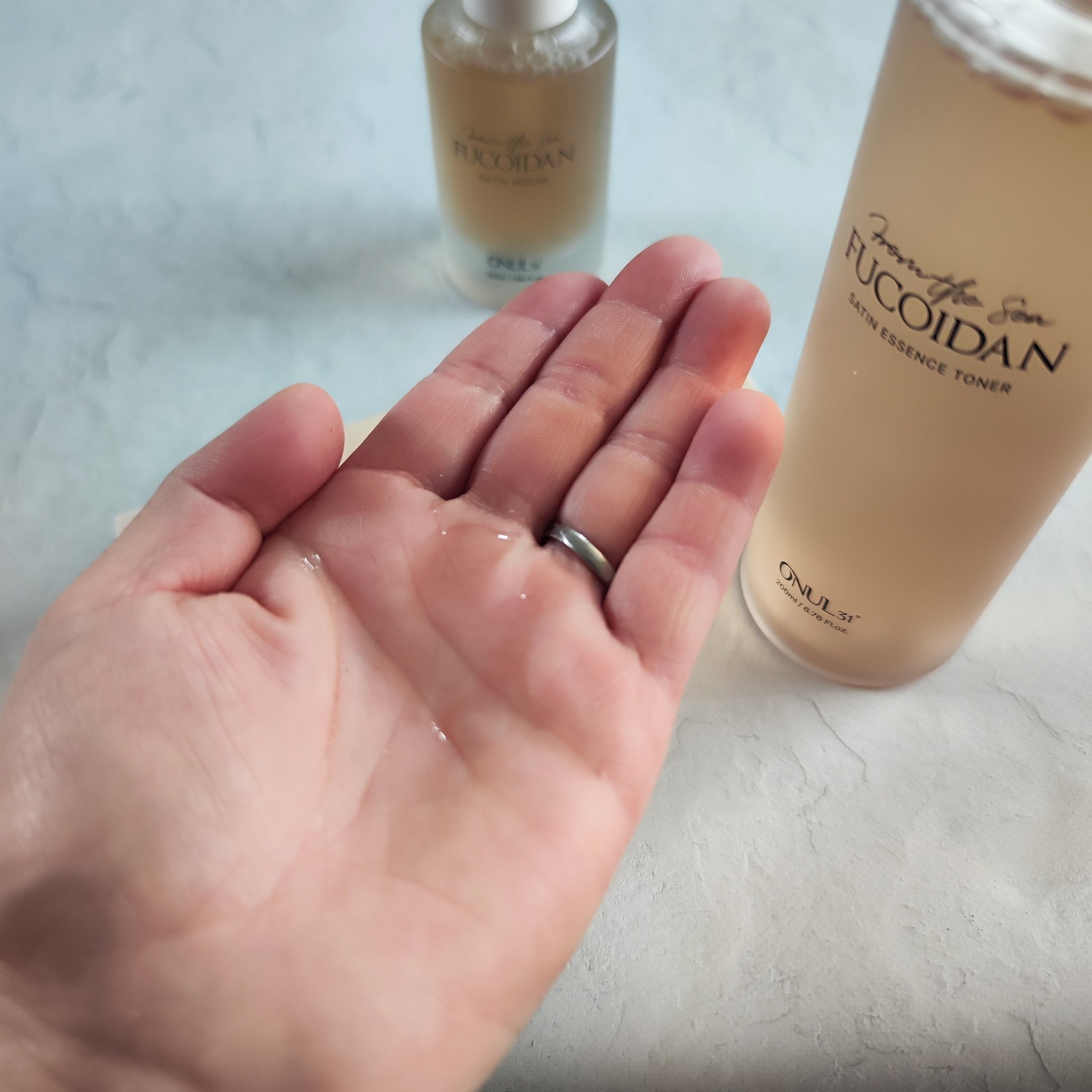 フコイダンサテンエッセンストナー/ONUL31/化粧水を使ったクチコミ（3枚目）