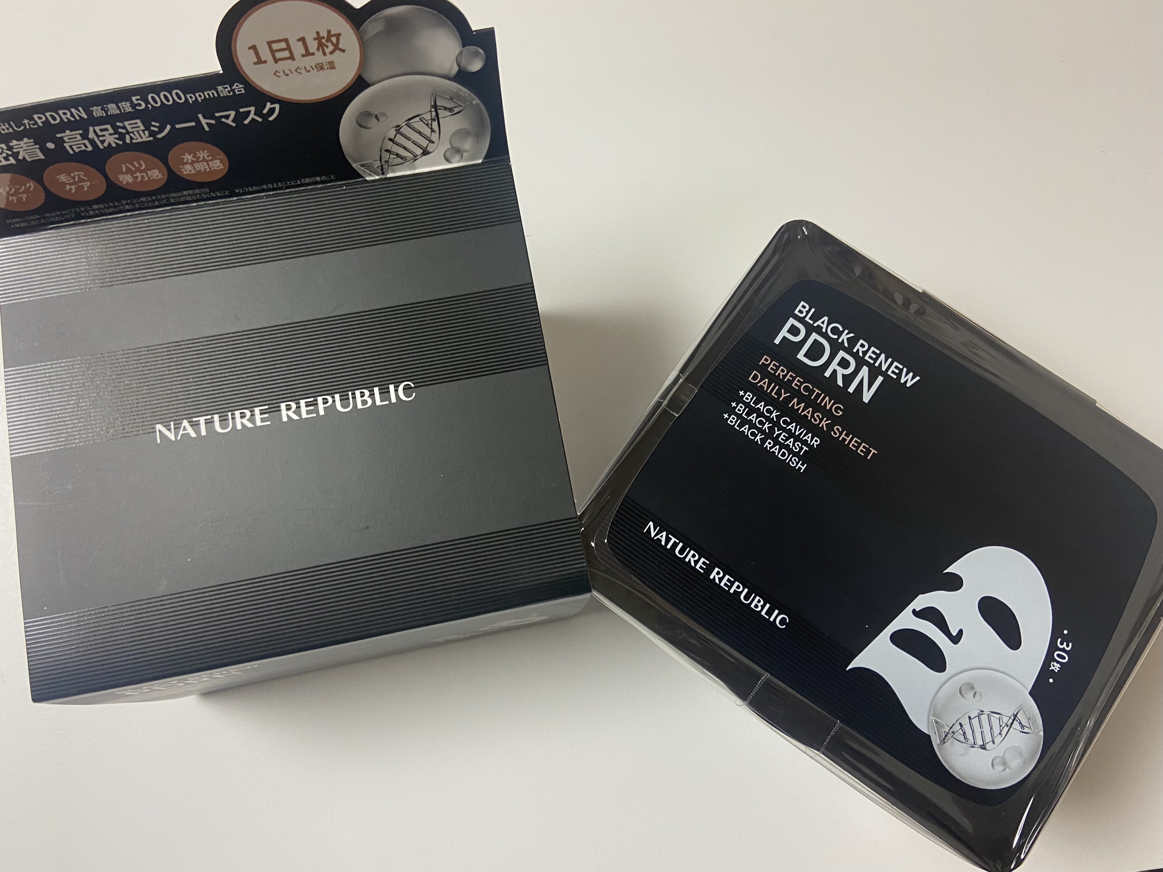 ブラックPDRN デイリーシートマスク/ネイチャーリパブリック/シートマスク・パックを使ったクチコミ（1枚目）