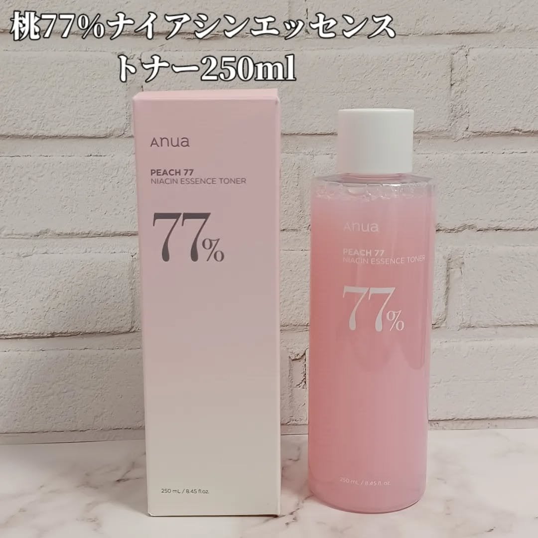桃77%ナイアシンエッセンストナー 250ml/Anua/化粧水を使ったクチコミ(2枚目)