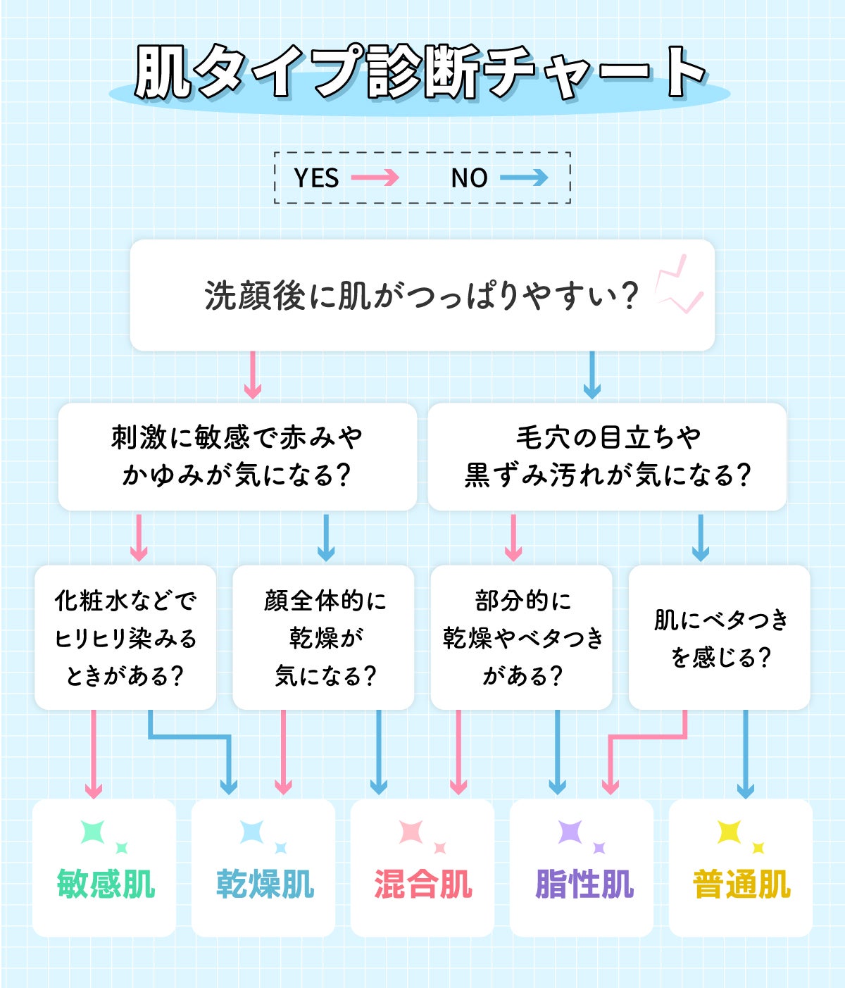 肌タイプ診断チャート
