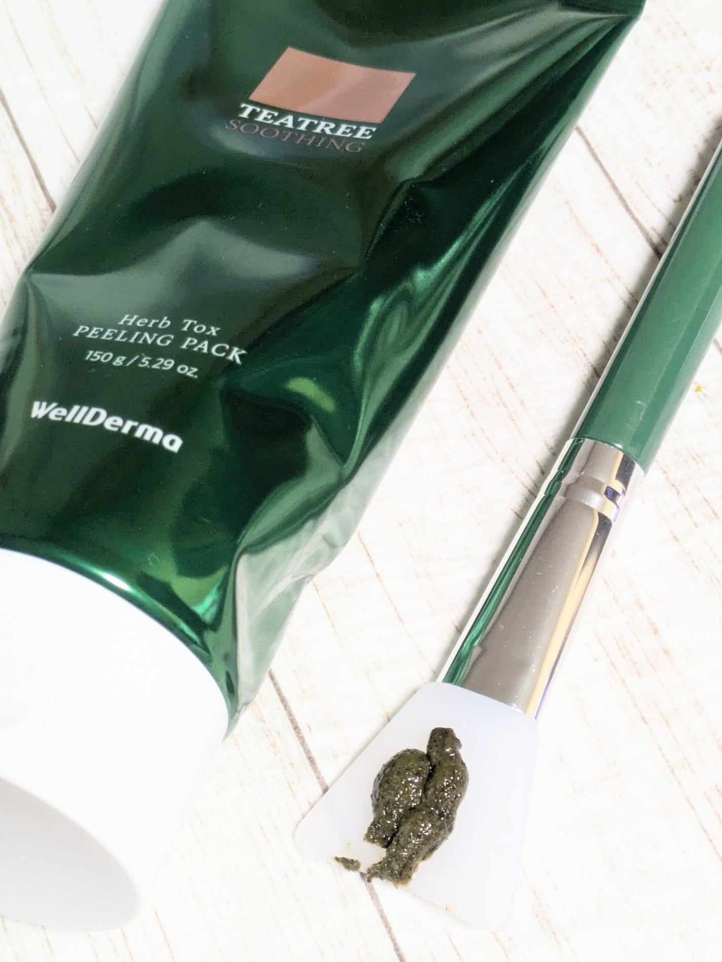 ティーツリーハーブピーリングパック/WellDerma/洗い流すパック・マスクを使ったクチコミ(2枚目)