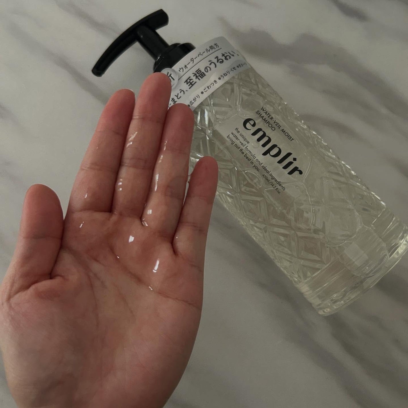 ウォーターベール モイストシャンプー/トリートメント/emplir/市販シャンプーを使ったクチコミ(3枚目)
