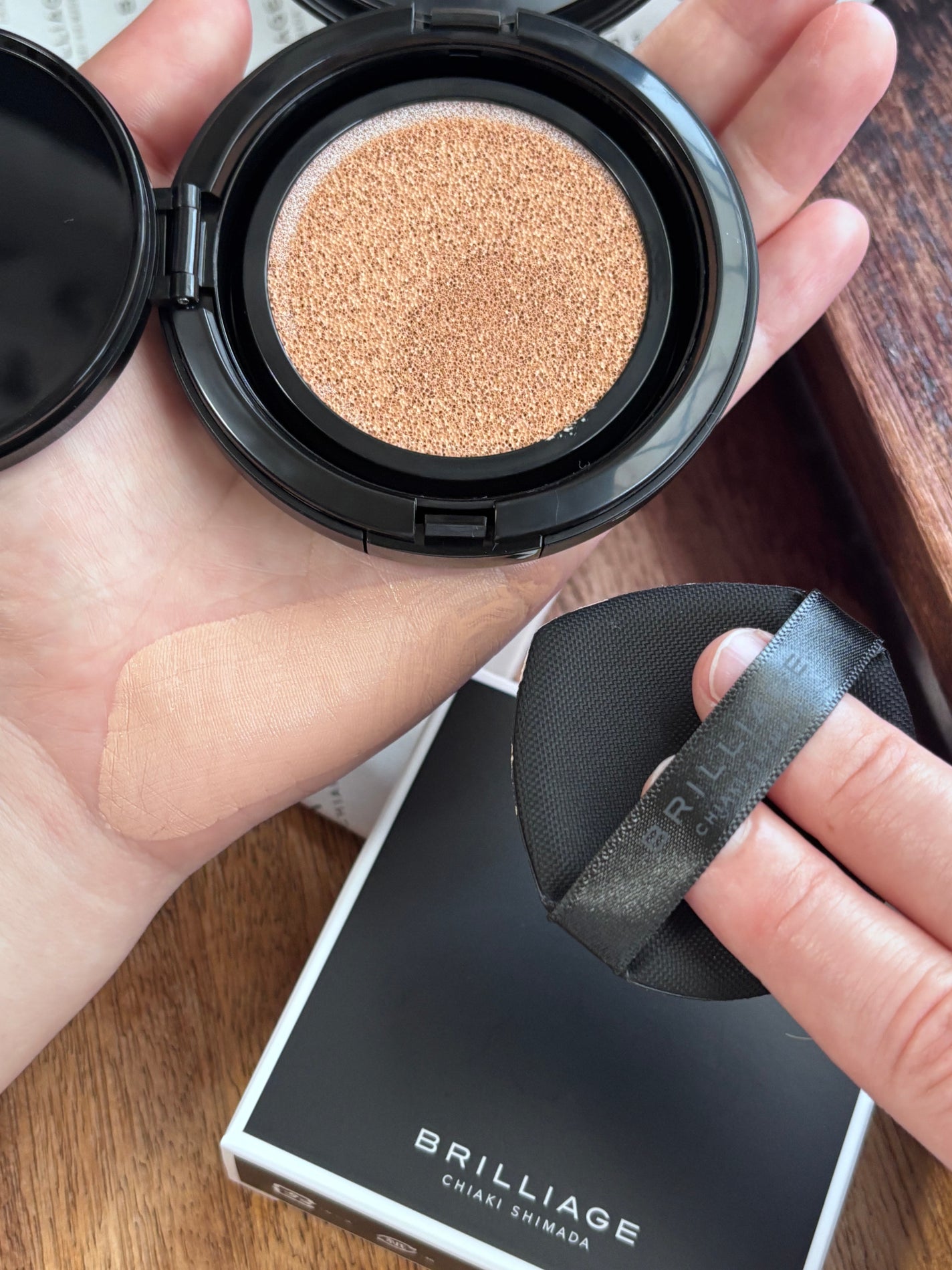 クリエイターズ ロングウェア UV クッション プライマー リッチ ファンデーション/ブリリアージュ/クッションファンデーションを使ったクチコミ(5枚目)