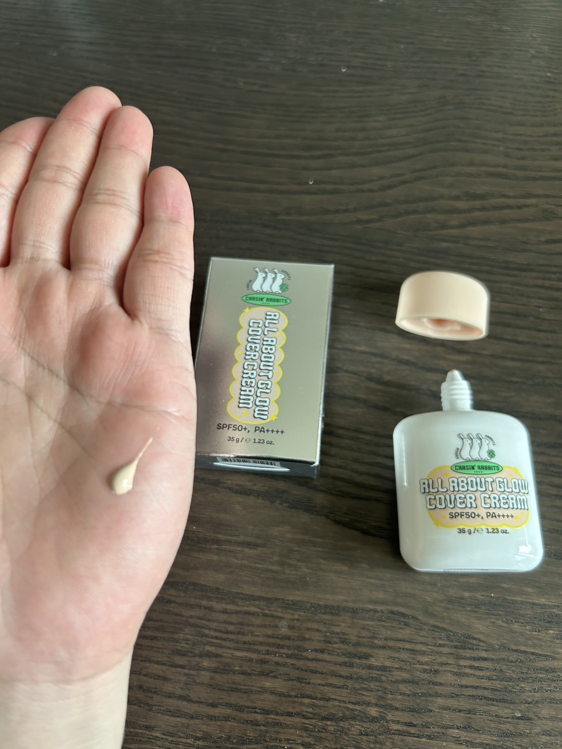 オールアバウトグロウカバークリーム/CHASIN'RABBITS/日焼け止めクリームを使ったクチコミ（2枚目）