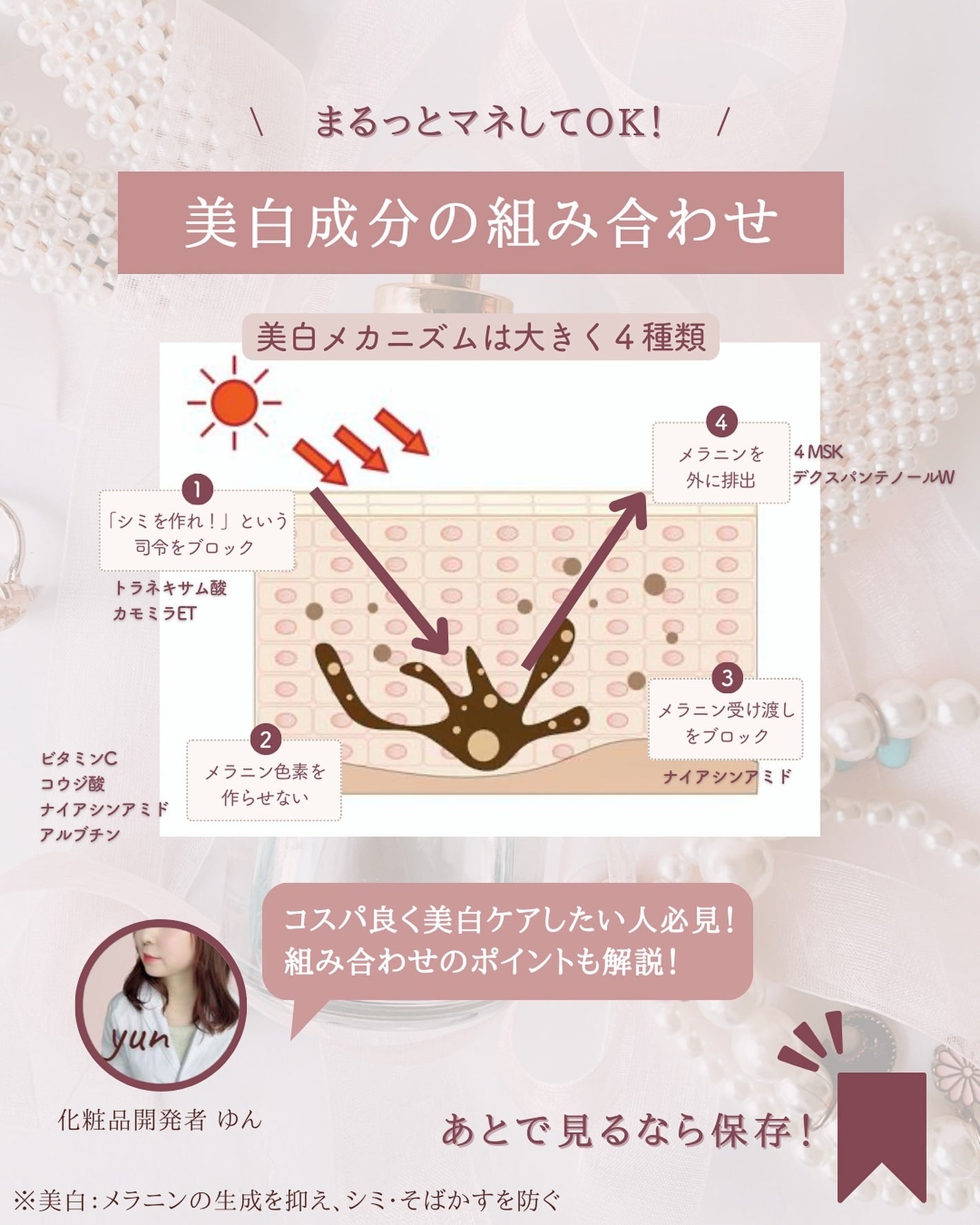 ゆん|元化粧品研究|ノーファンデ肌 on LIPS 「@yun.skincare_←バズに惑わされないスキンケア今回..」(3枚目)