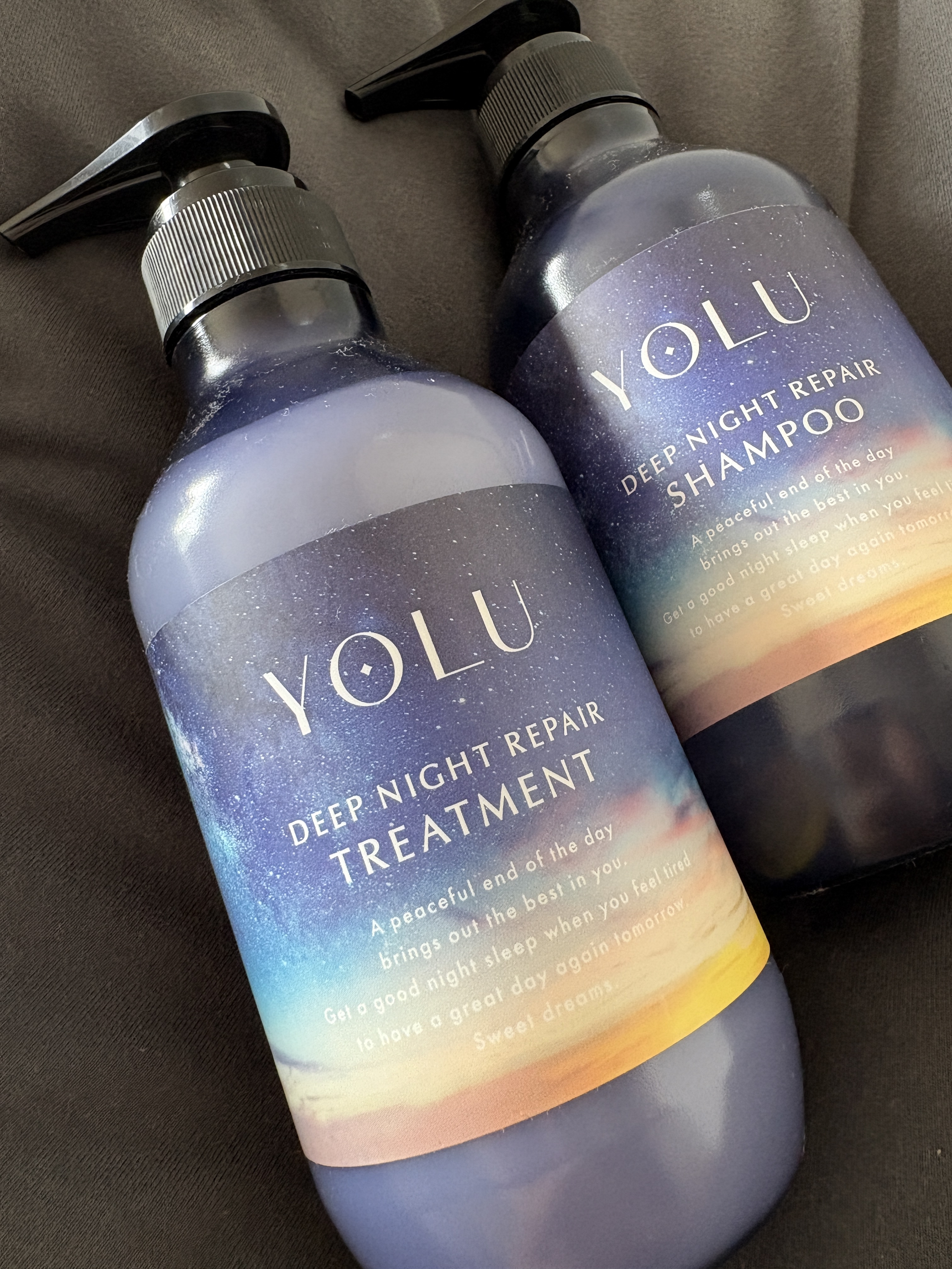 ディープナイトリペアシャンプー／トリートメント/YOLU/シャンプー・コンディショナーを使ったクチコミ（1枚目）