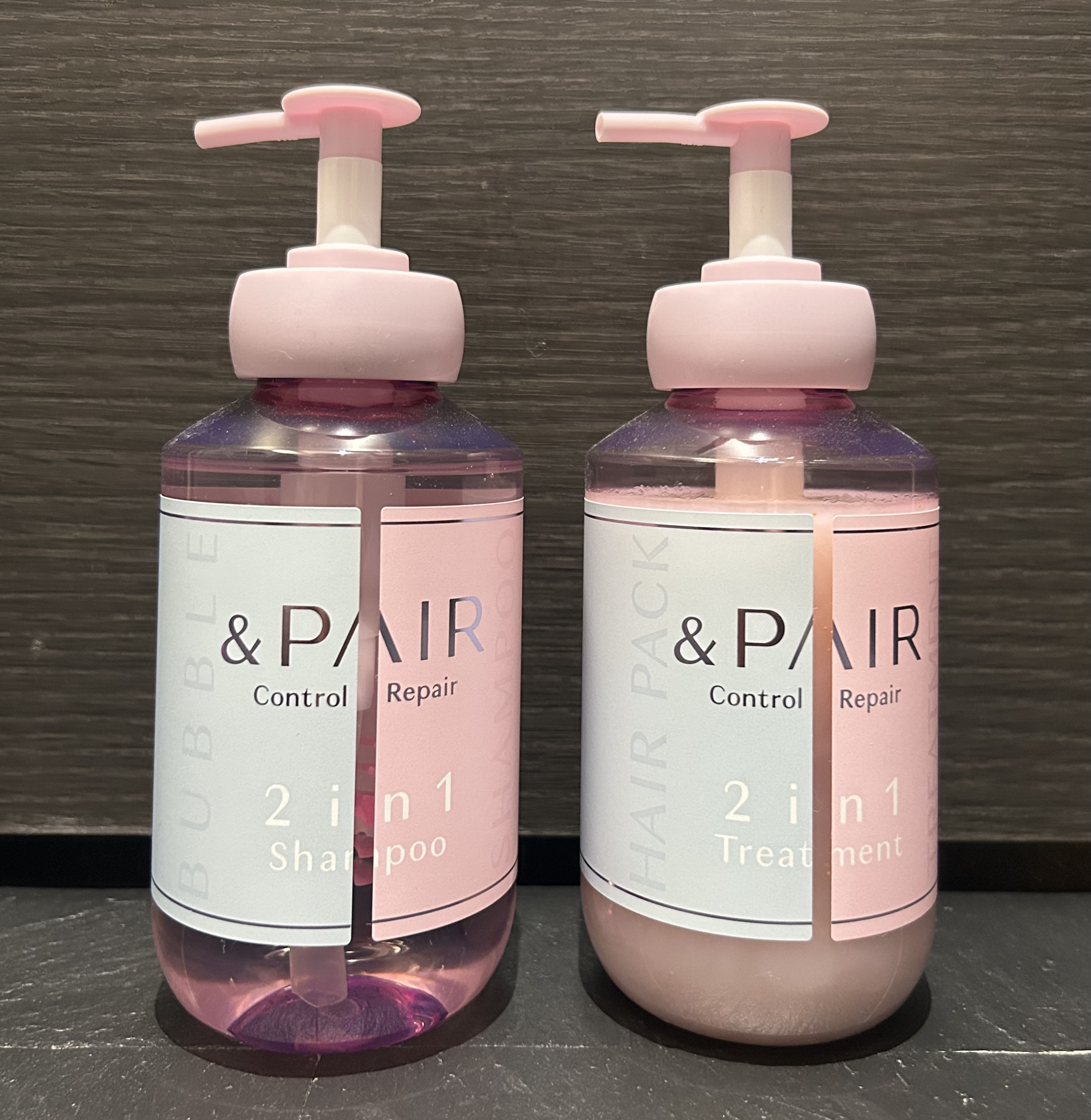 アンドペア コントロール リペア 2in1 シャンプー＆ヘアトリートメント/&PAIR/市販シャンプーを使ったクチコミ（1枚目）