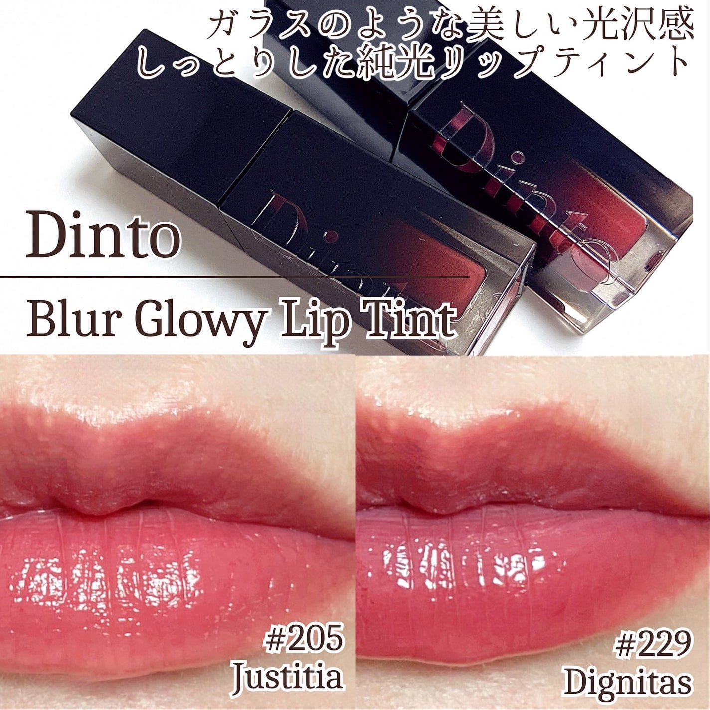 ブラーグロイリップティント/Dinto/リップティントを使ったクチコミ(1枚目)