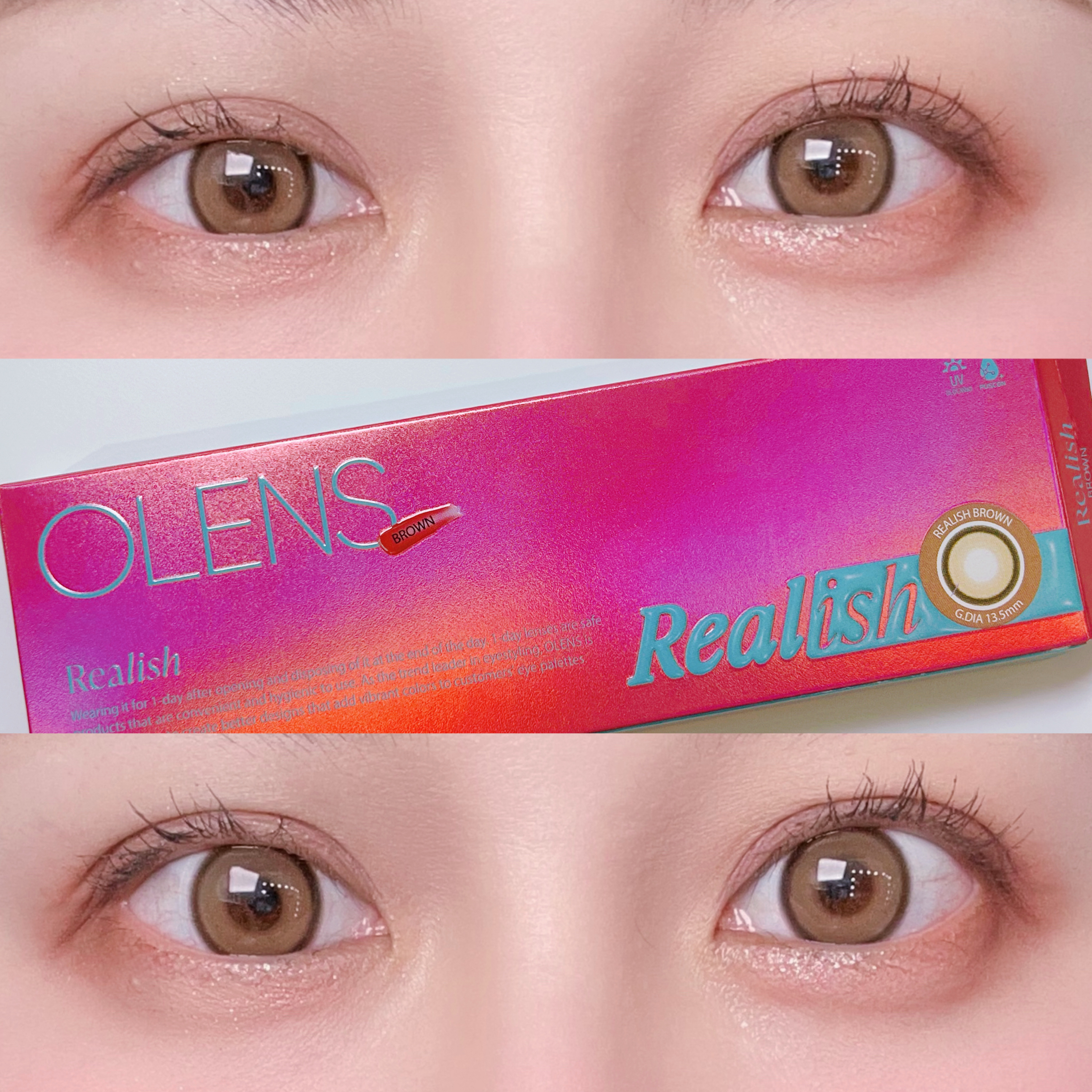 Realish 1day/OLENS/ワンデー（１DAY）カラコンを使ったクチコミ（1枚目）