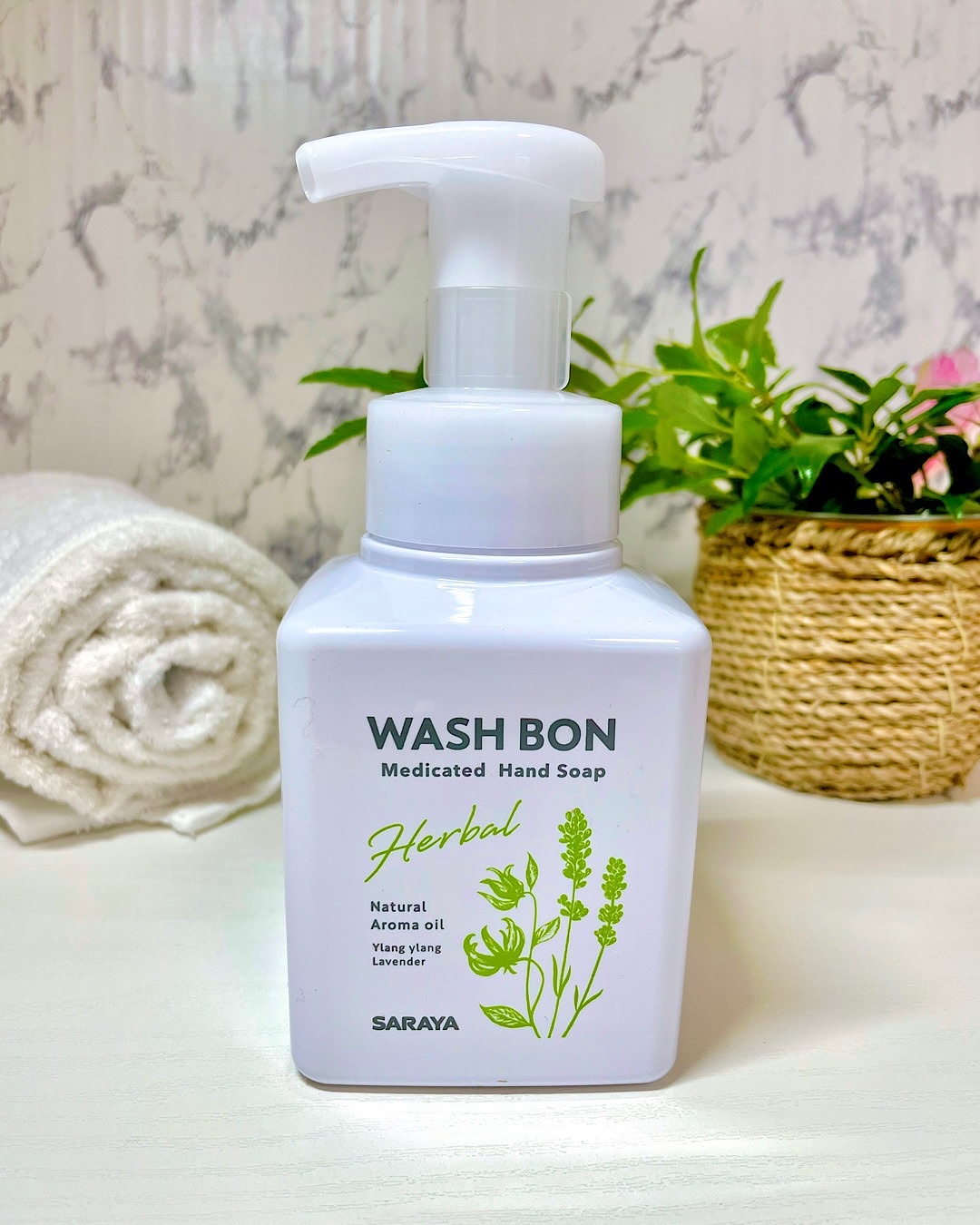 ウォシュボン ハーバル薬用ハンドソープ/サラヤ/ハンドソープを使ったクチコミ（1枚目）