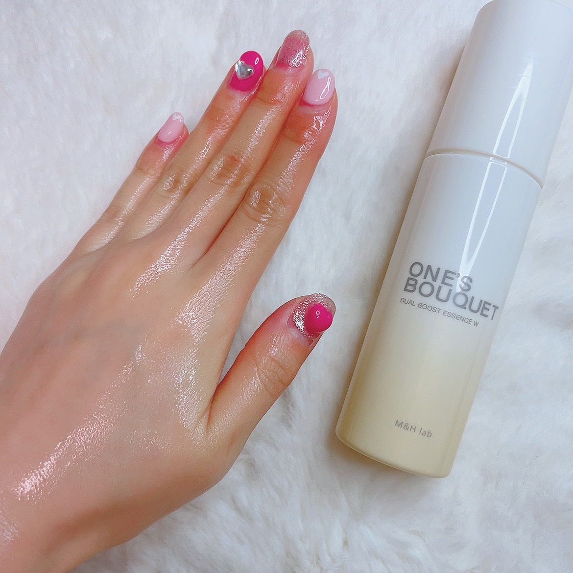 ONE’S BOUQUET（ワンズブーケ デュアルブーストエッセンス W）/M＆Hラボ/美容液を使ったクチコミ（3枚目）