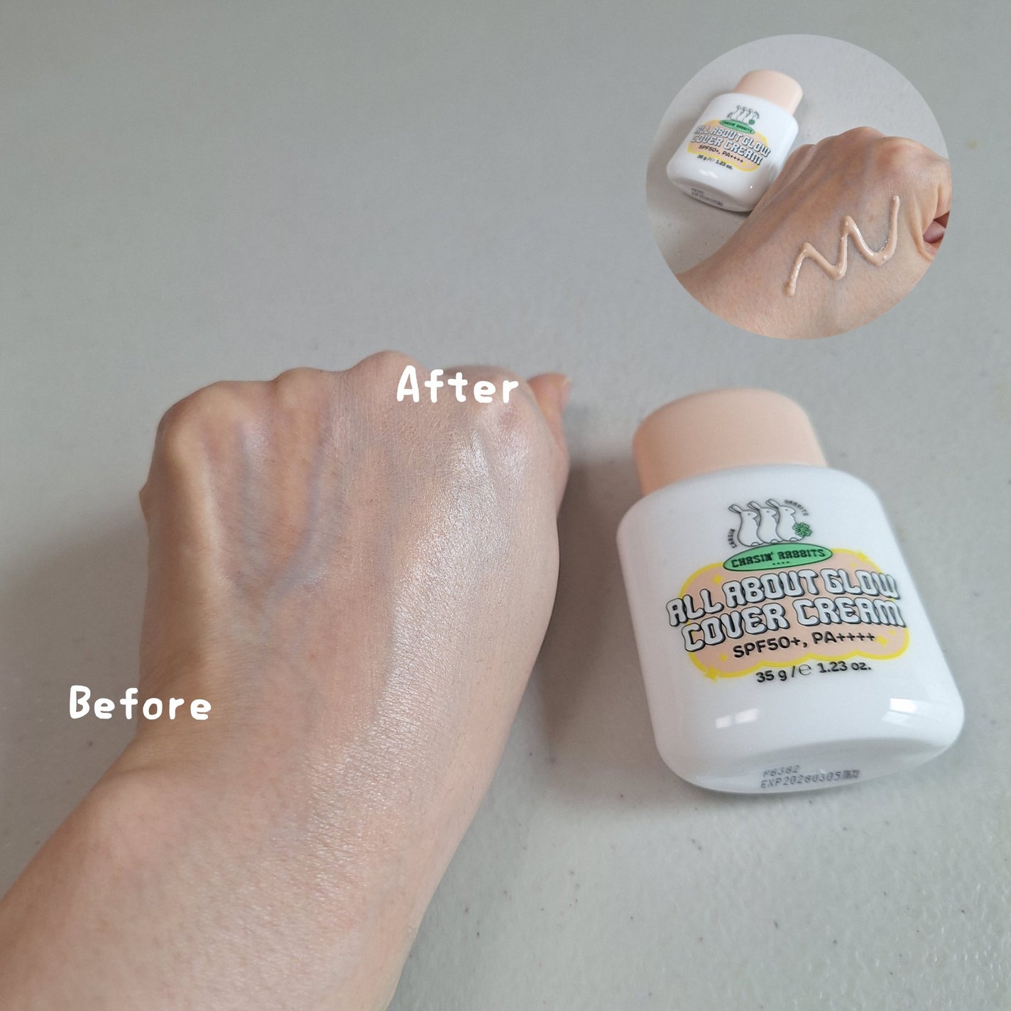 オールアバウトグロウカバークリーム/CHASIN'RABBITS/日焼け止めクリームを使ったクチコミ(3枚目)