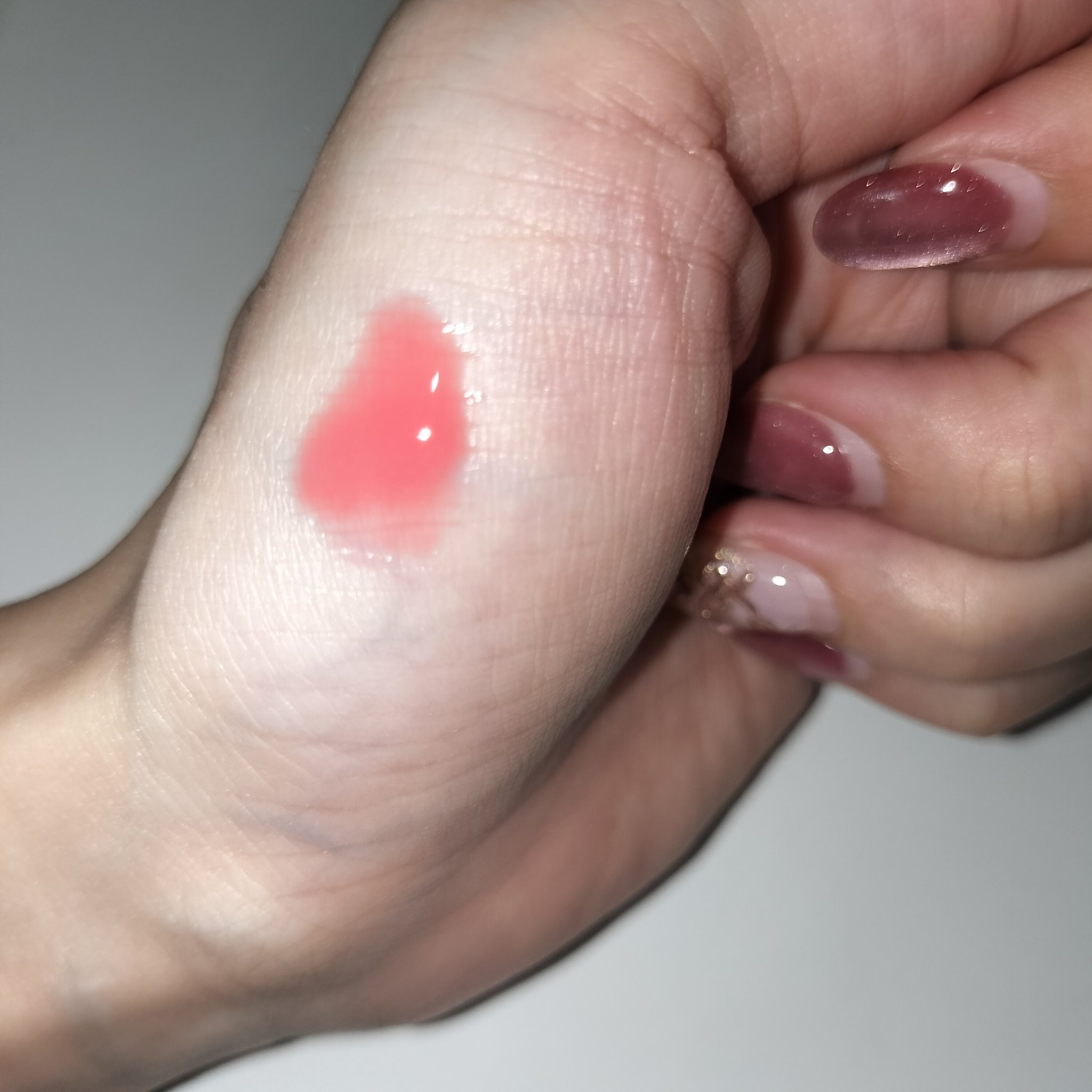 オーバー グレイズ ティント 01 ピーチシロップ/BBIA/リップティントを使ったクチコミ（2枚目）