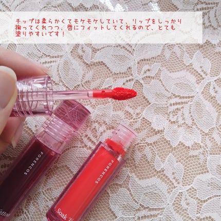 Soak Tattoo Tint/フォレンコス/リップグロスを使ったクチコミ(4枚目)