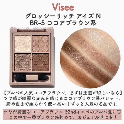 グロッシーリッチ アイズ N/Visée/アイシャドウパレットを使ったクチコミ(6枚目)
