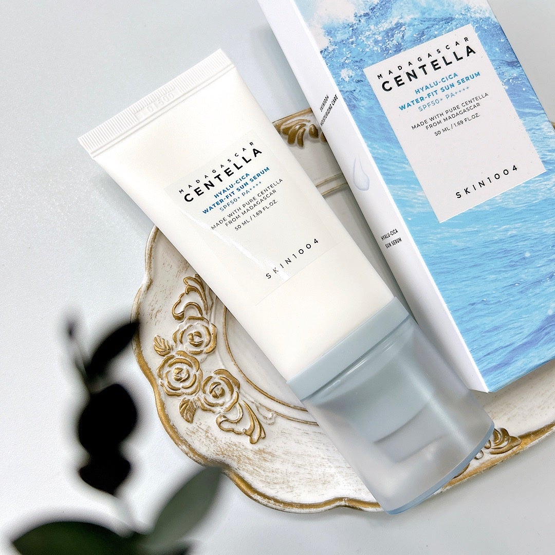 ヒアルーシカ ウォーターフィット サンセラム/SKIN1004/日焼け止めローションを使ったクチコミ(1枚目)