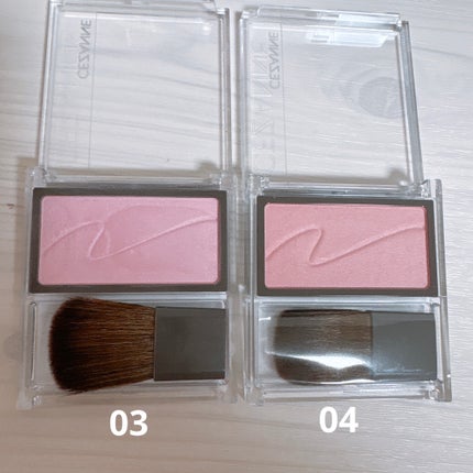 チークブラッシュ/CEZANNE/パウダーチークを使ったクチコミ(2枚目)