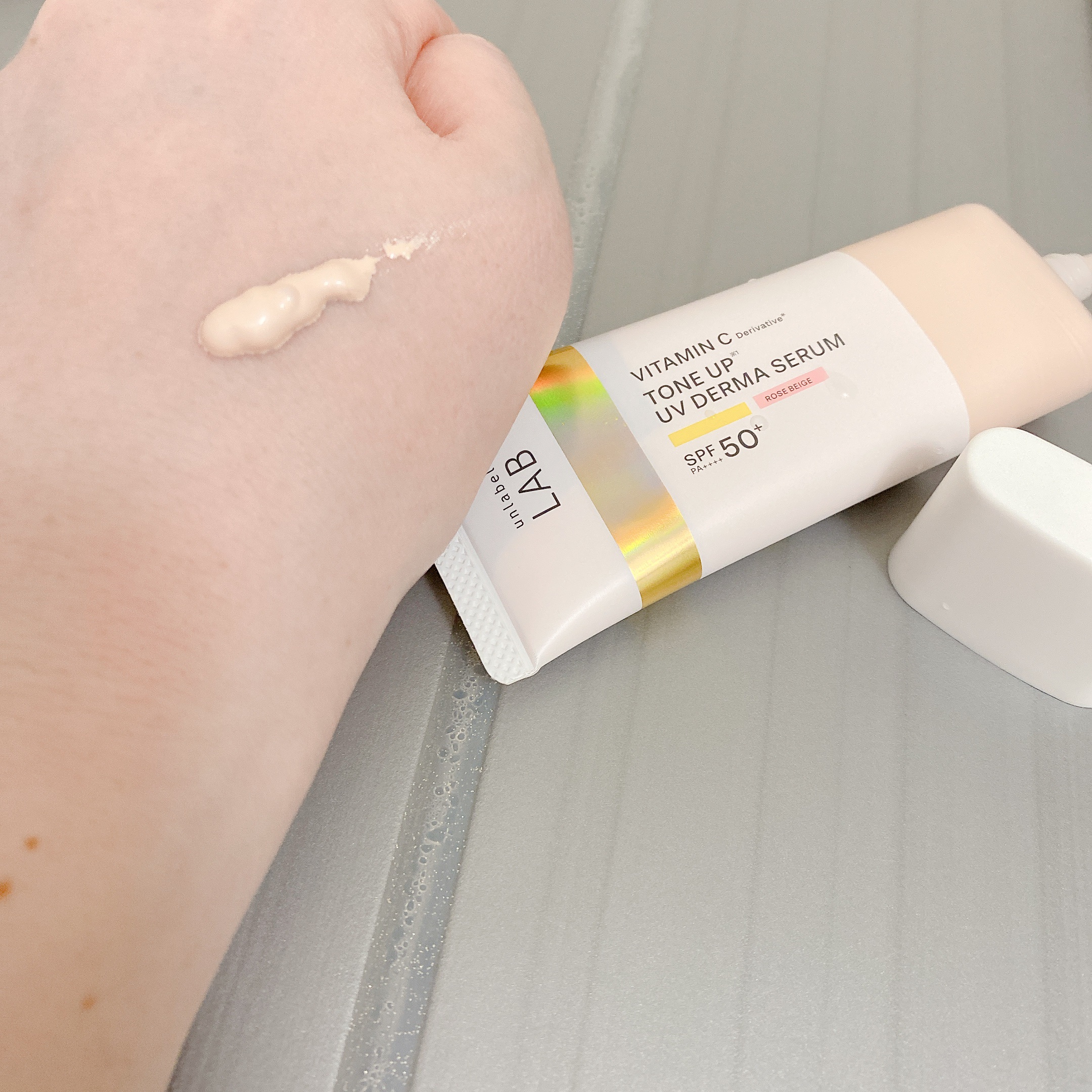 アンレーベル ラボ V トーンアップ UVセラム/unlabel/日焼け止めクリームを使ったクチコミ（3枚目）