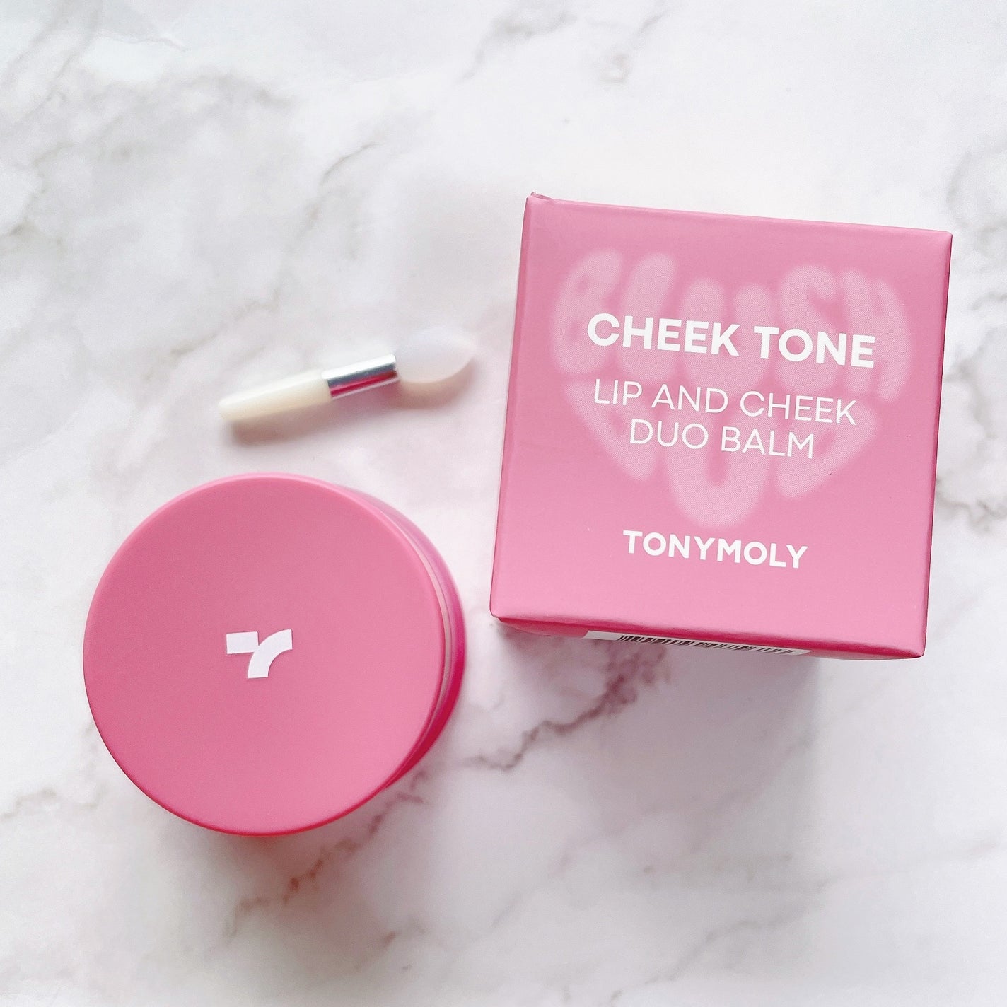 チークトーン リップ&チーク デュオバーム/TONYMOLY/口紅を使ったクチコミ(2枚目)