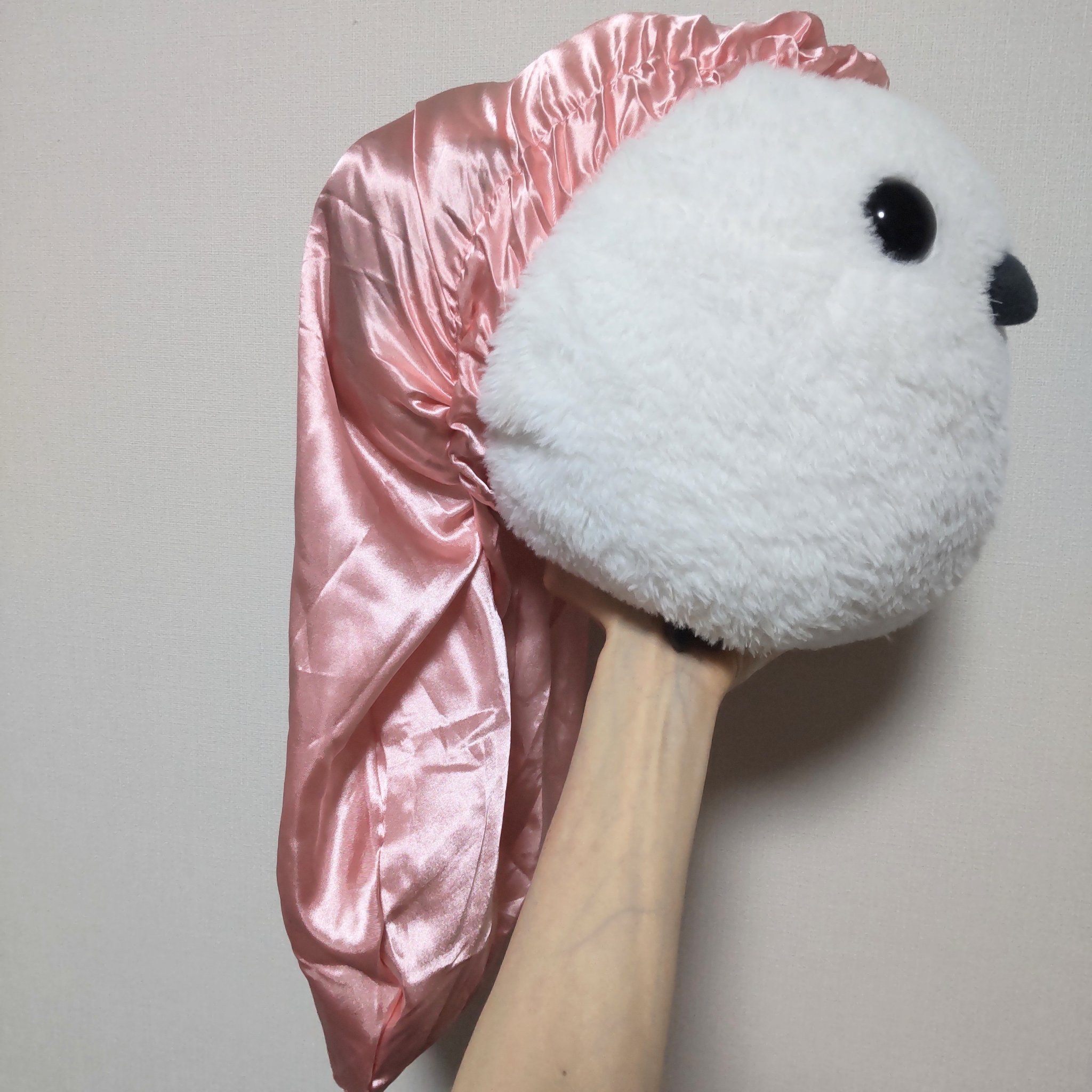 ナイトキャップ　ロングタイプ/DAISO/ヘアケアグッズを使ったクチコミ（3枚目）