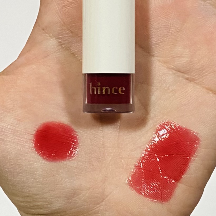 ムードインハンサーウォーターリキッドグロウ W008 クラシカル/hince/口紅を使ったクチコミ（2枚目）