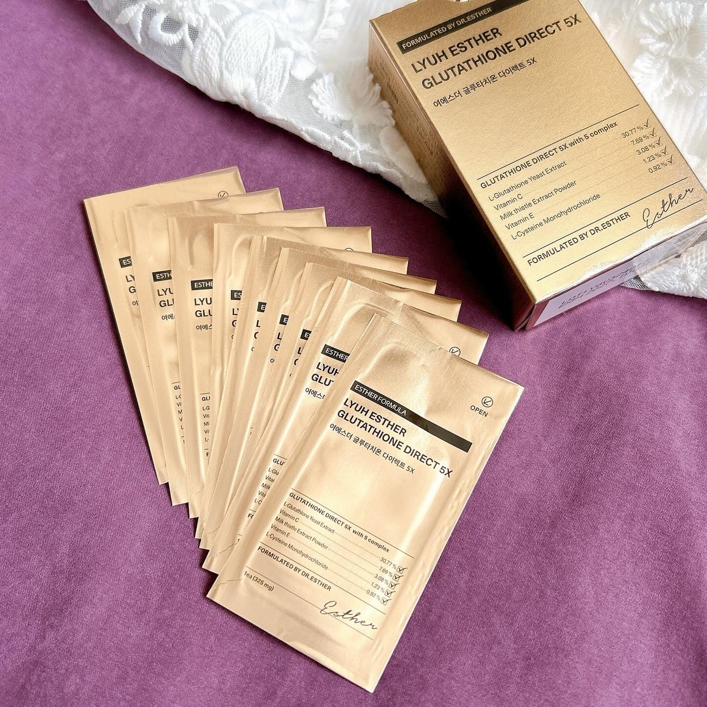 ヨエスターグルタチオンダイレクト5X/ESTHER FORMULA/美容サプリメントを使ったクチコミ(1枚目)